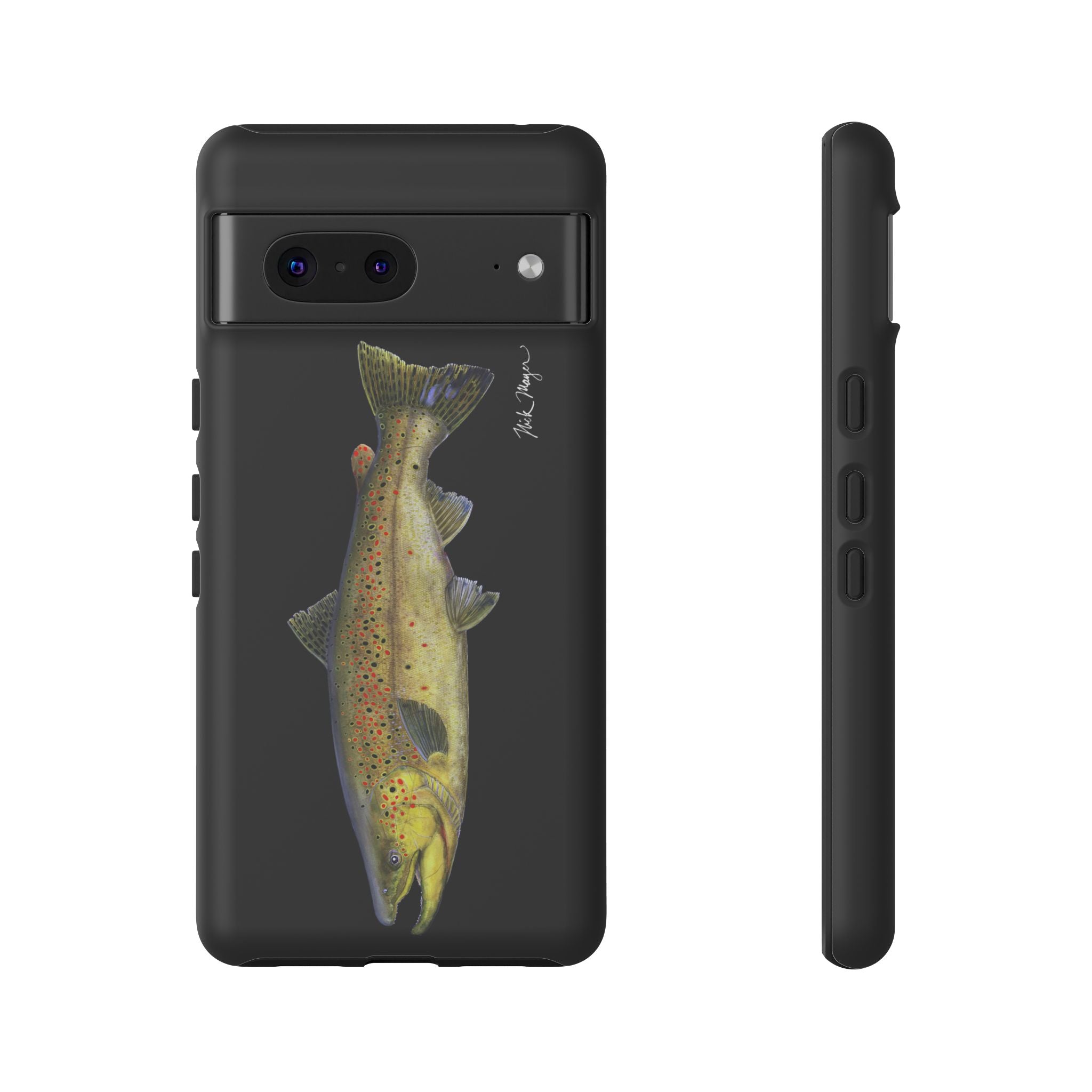 Brown Trout Black Phone Case (Samsung)