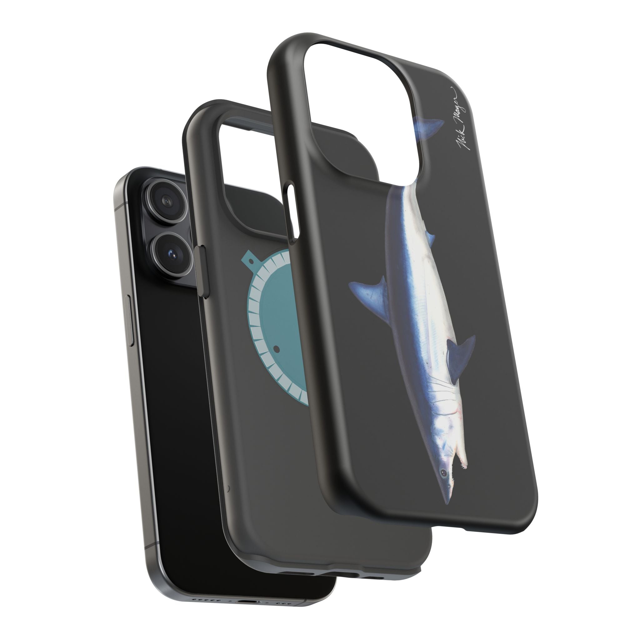 Mako Shark MagSafe Black iPhone Case