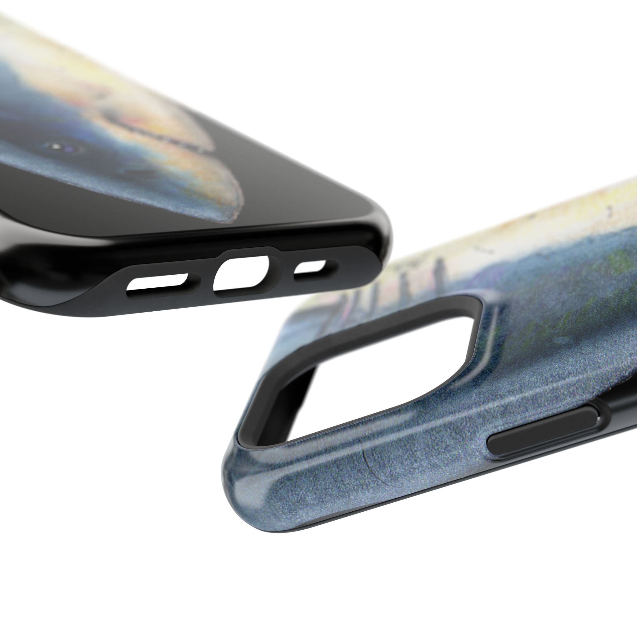 Great White Shark Face MagSafe Black iPhone Case
