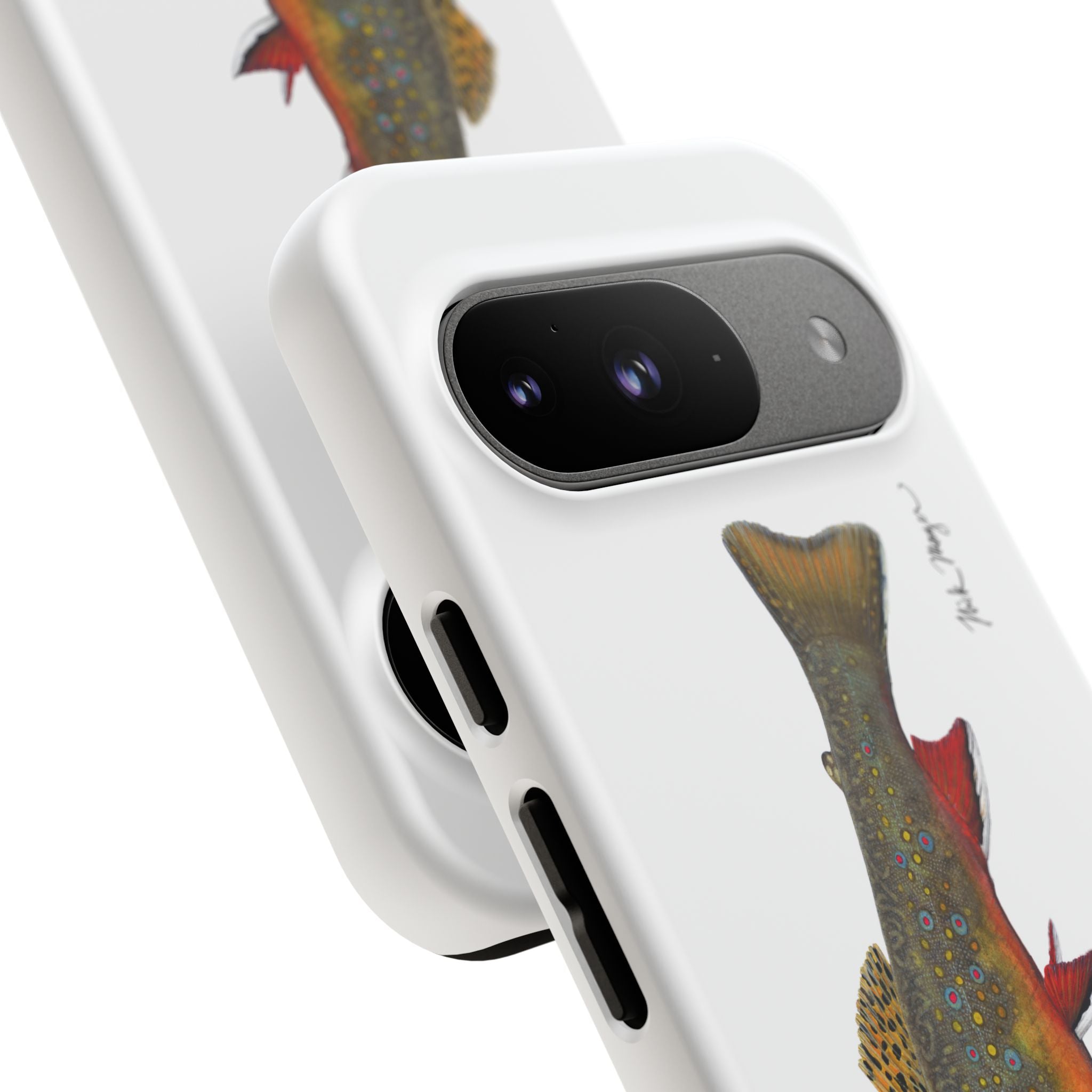 Brook Trout White Phone Case (Samsung)