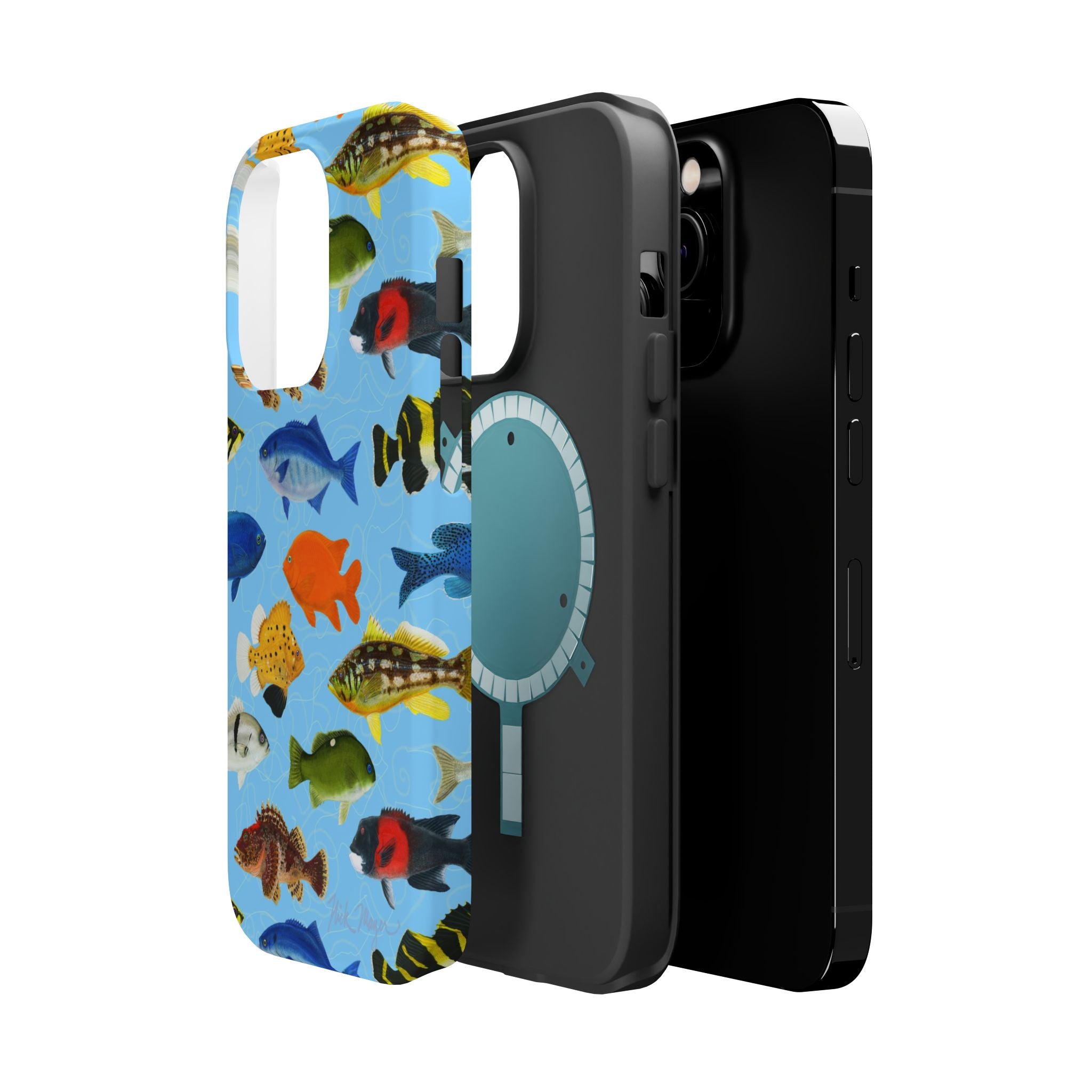 California Fish Blue MagSafe iPhone Case