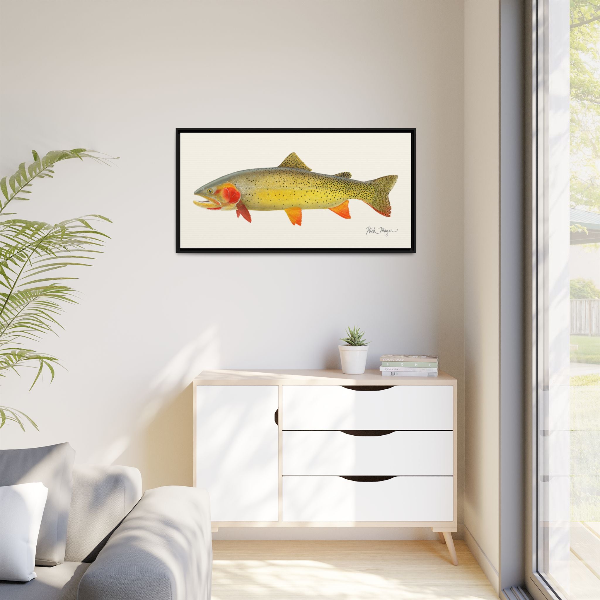 Cutthroat Trout I Framed Canvas Print Printify