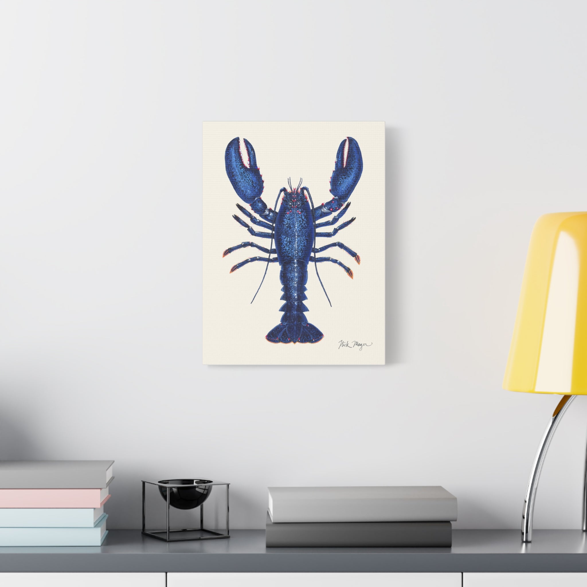 Blue Lobster II Canvas Print