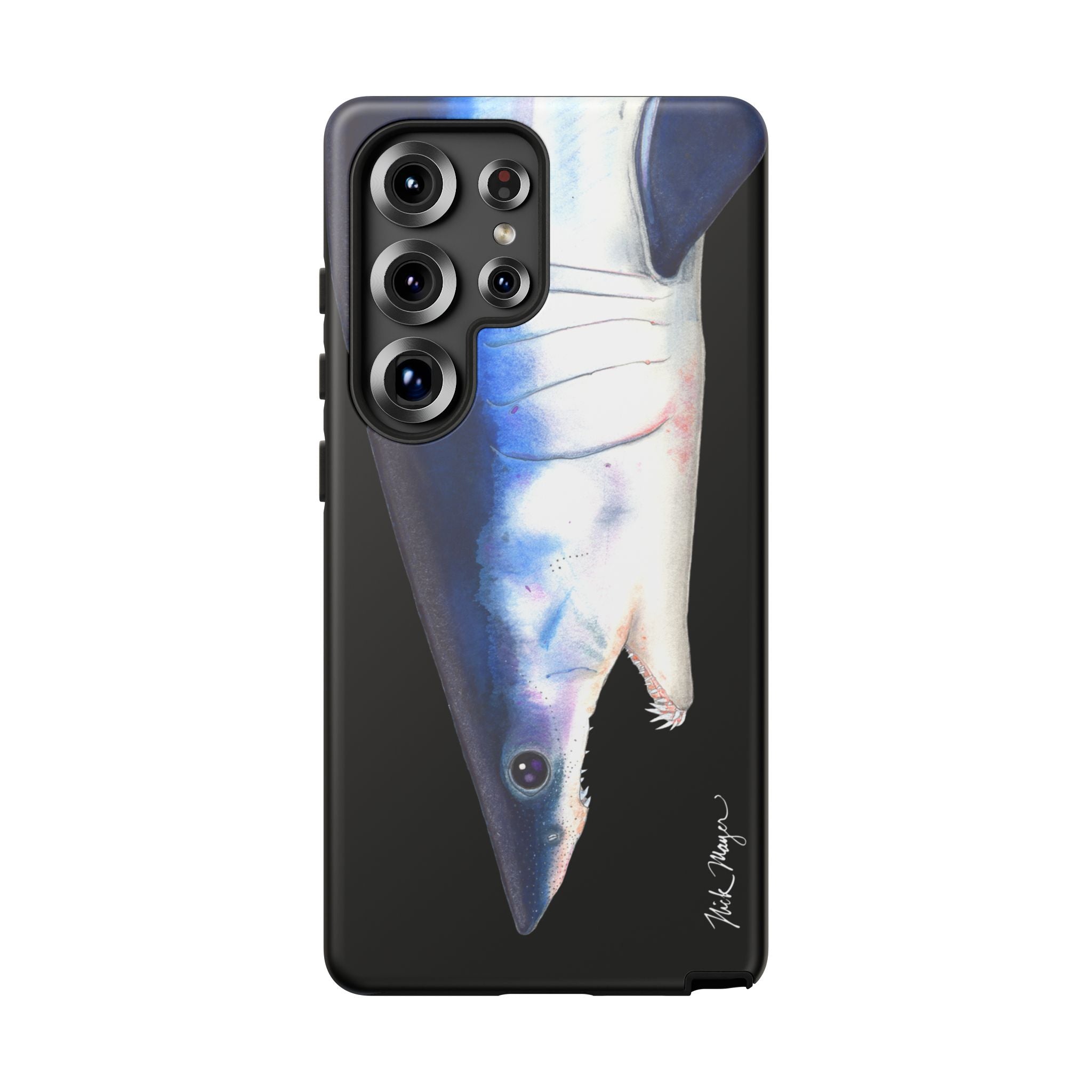 Mako Shark Face Black Phone Case (Samsung) Printify