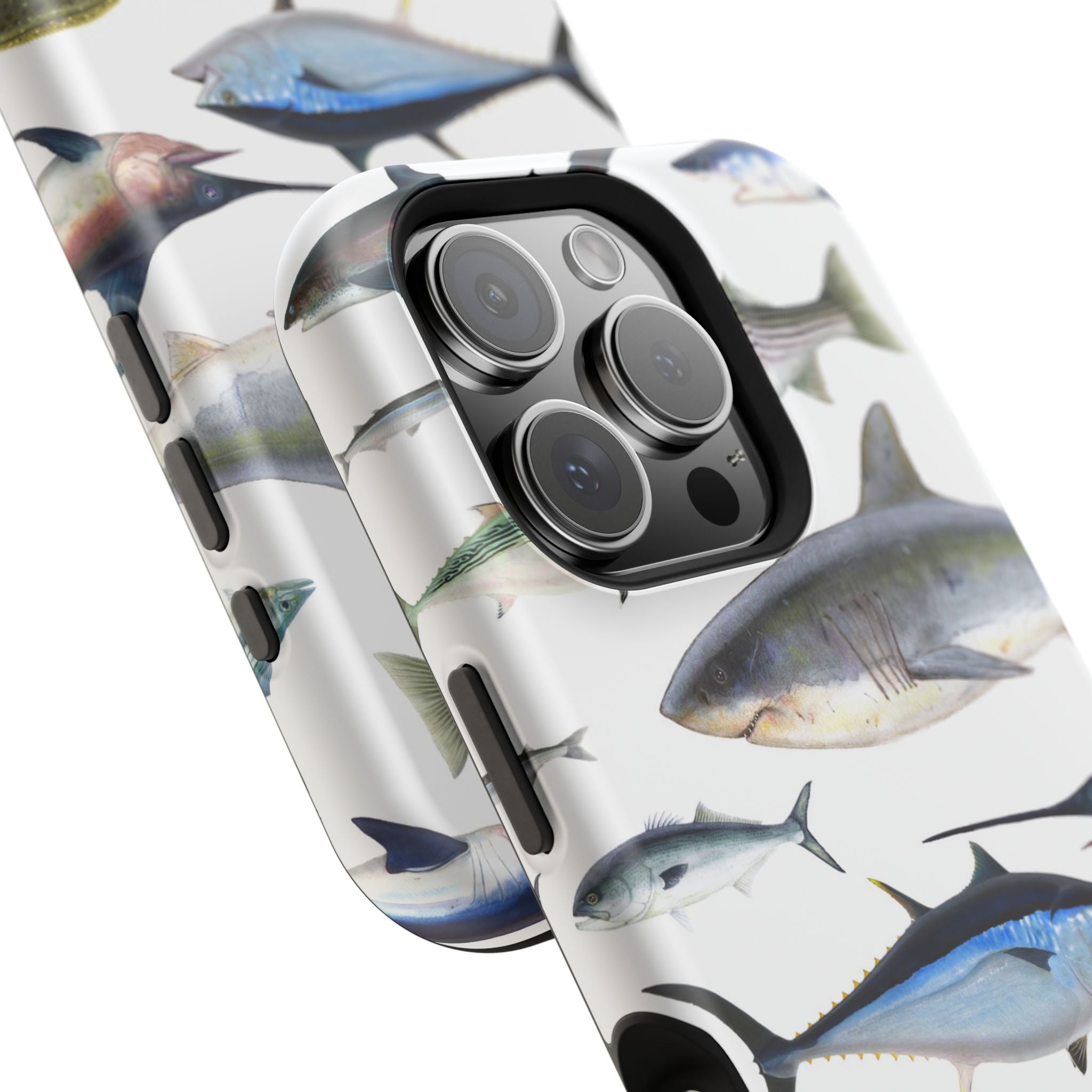 New England Fish White MagSafe iPhone Case