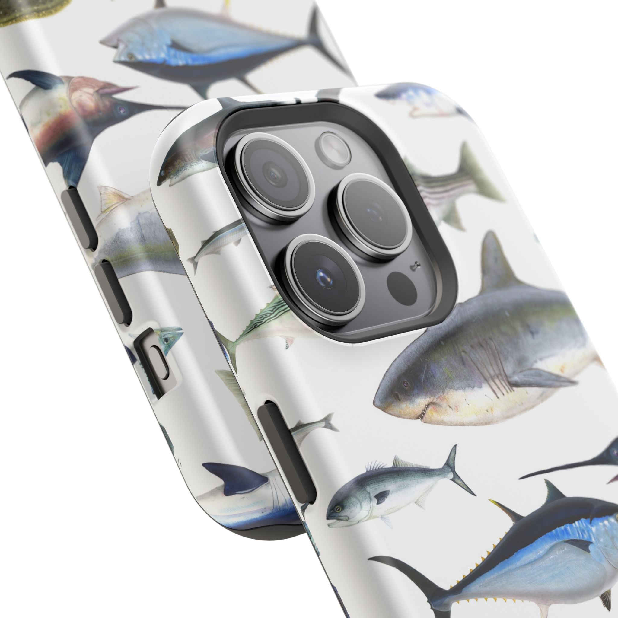 New England Fish White MagSafe iPhone Case