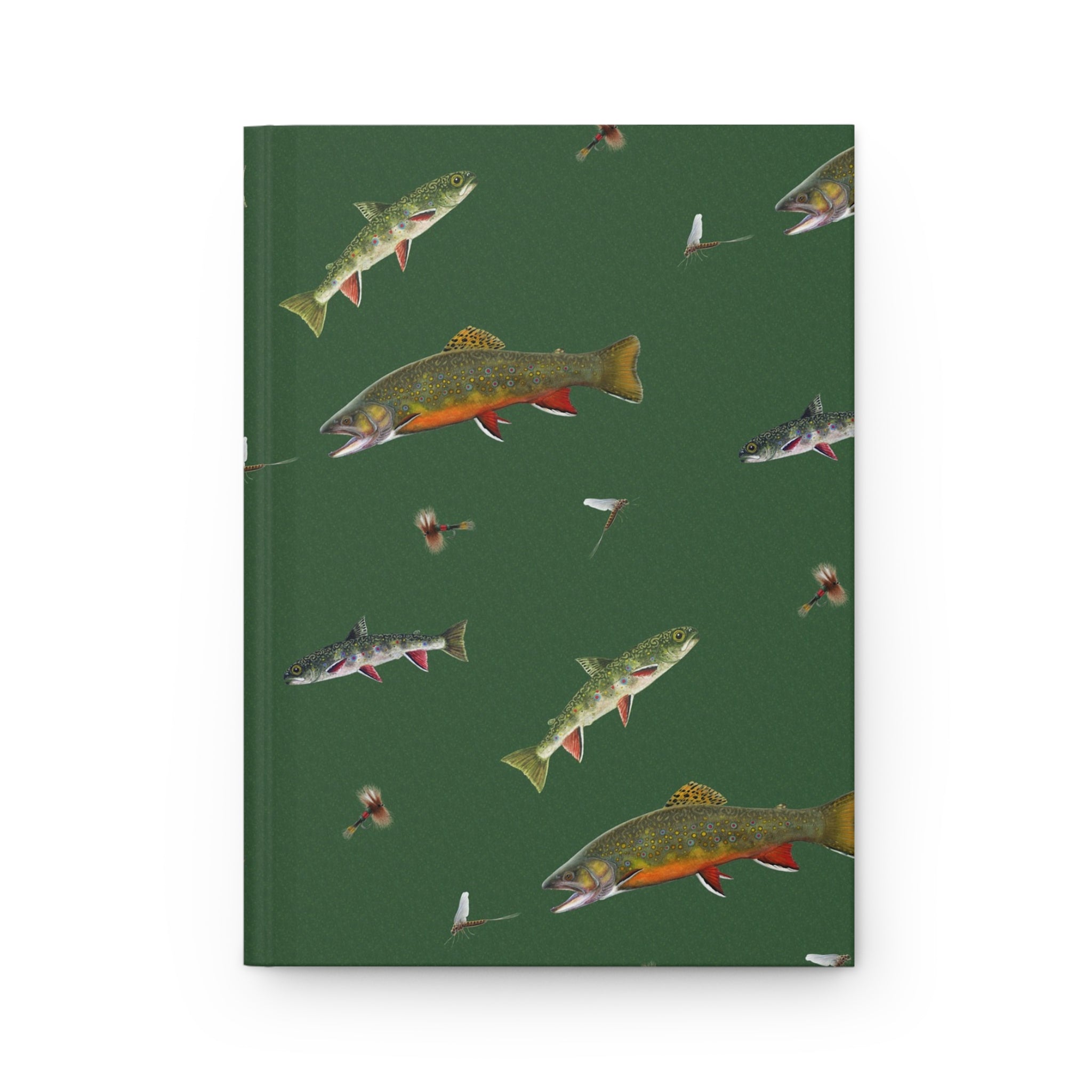 Trout & Mayflies Hardcover Journal/ Notebook
