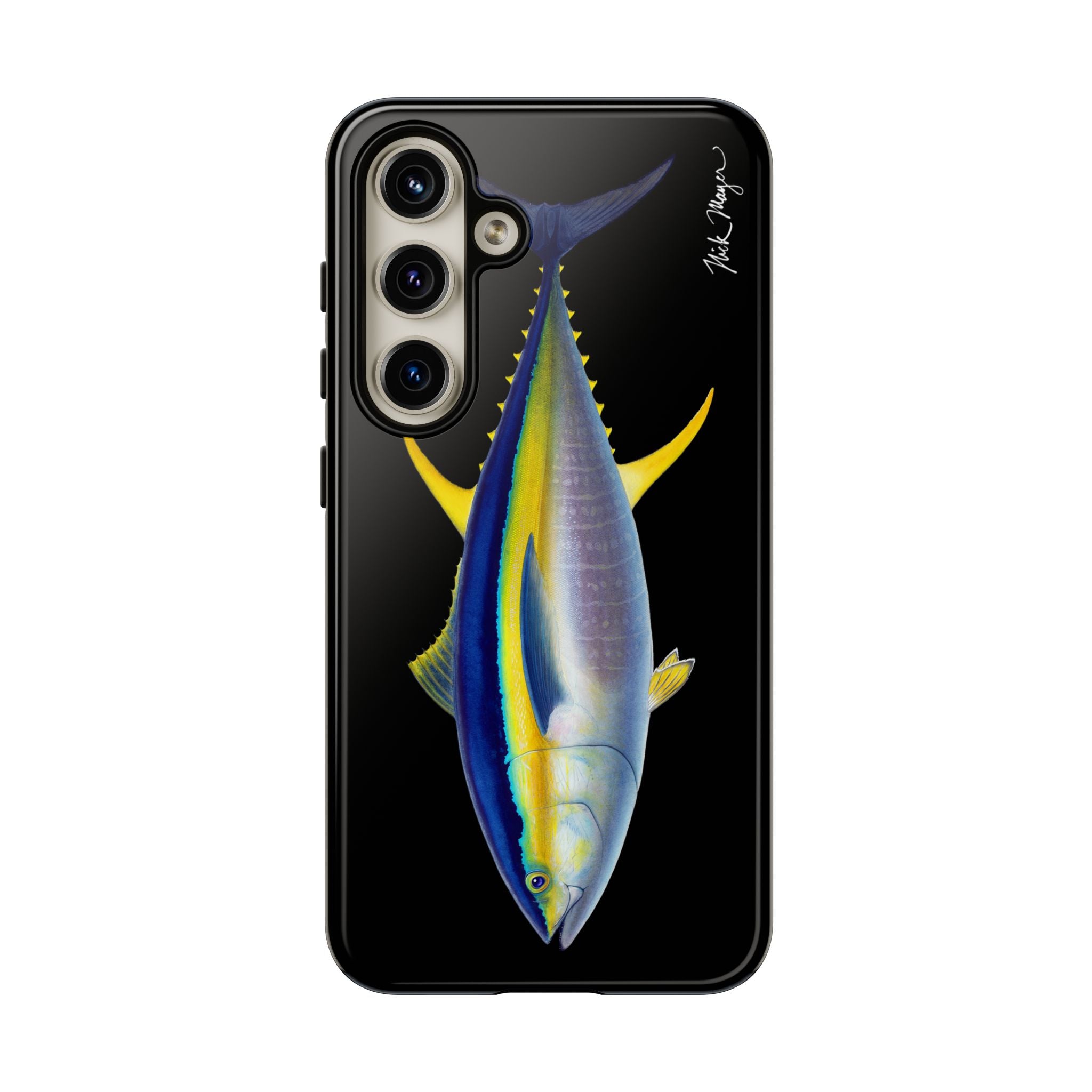 Yellowfin Tuna Black Phone Case (Samsung) Printify