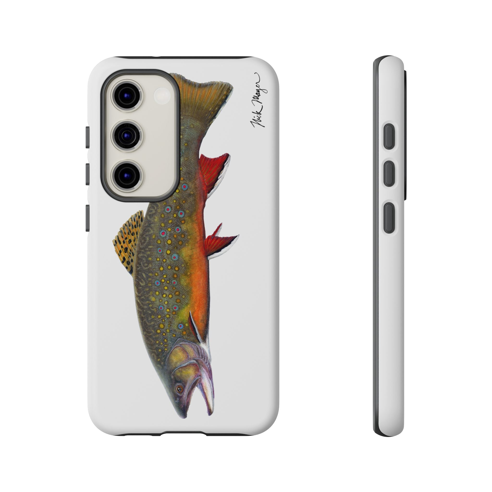 Brook Trout White Phone Case (Samsung)