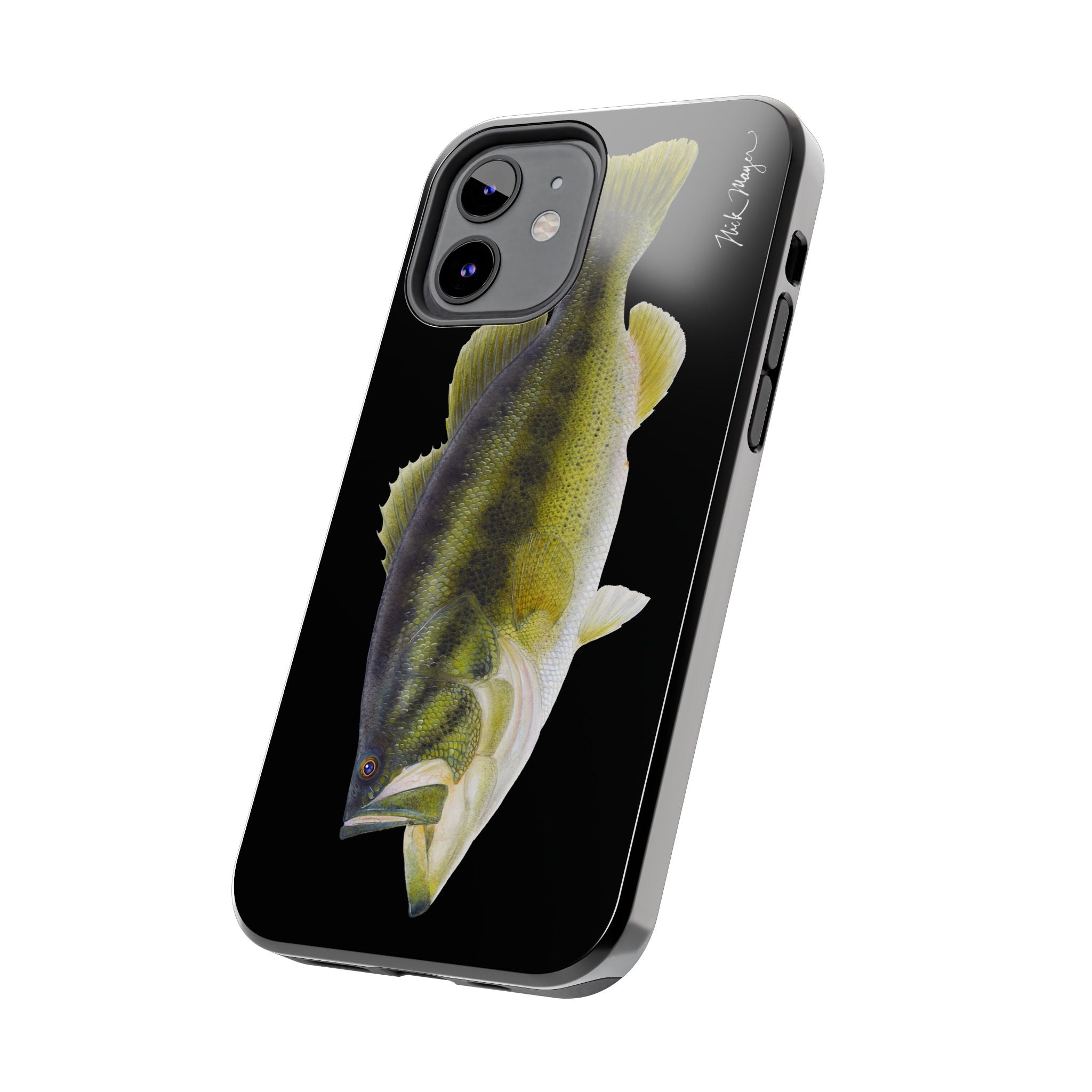 Largemouth Bass Black Phone Case (iPhone)