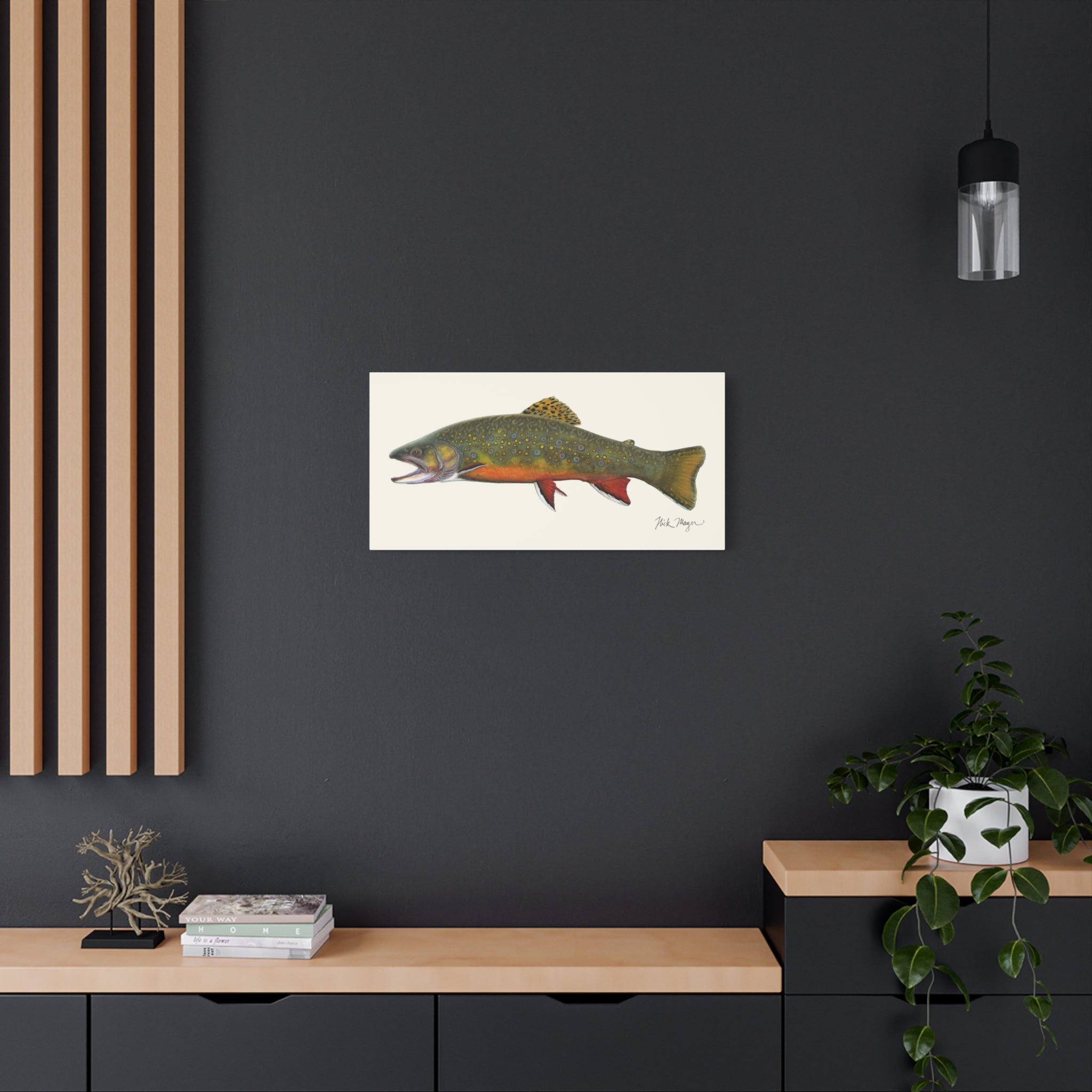 Beaver Pond Brook Trout Canvas Print