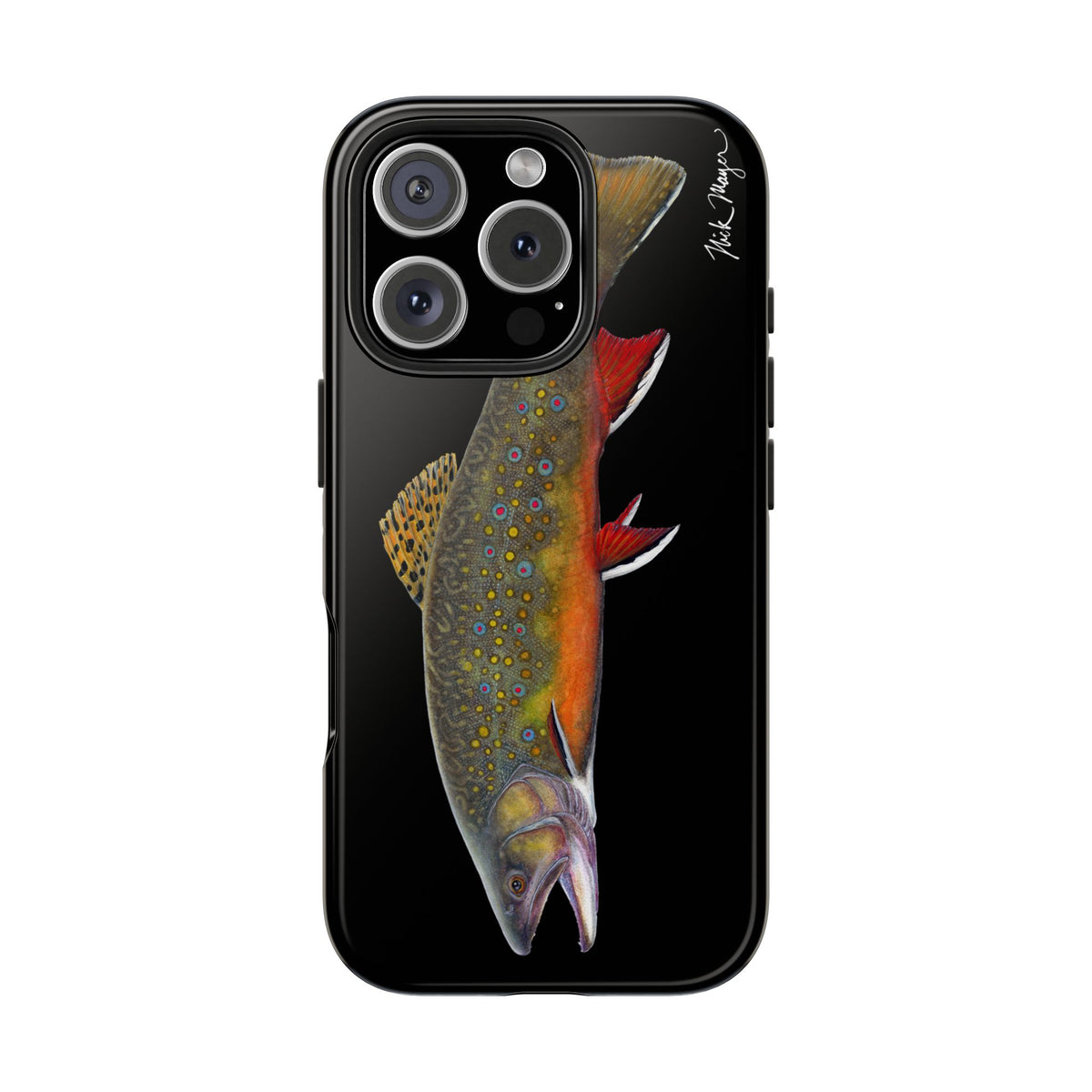 Brook Trout Black Phone Case (iPhone) Printify