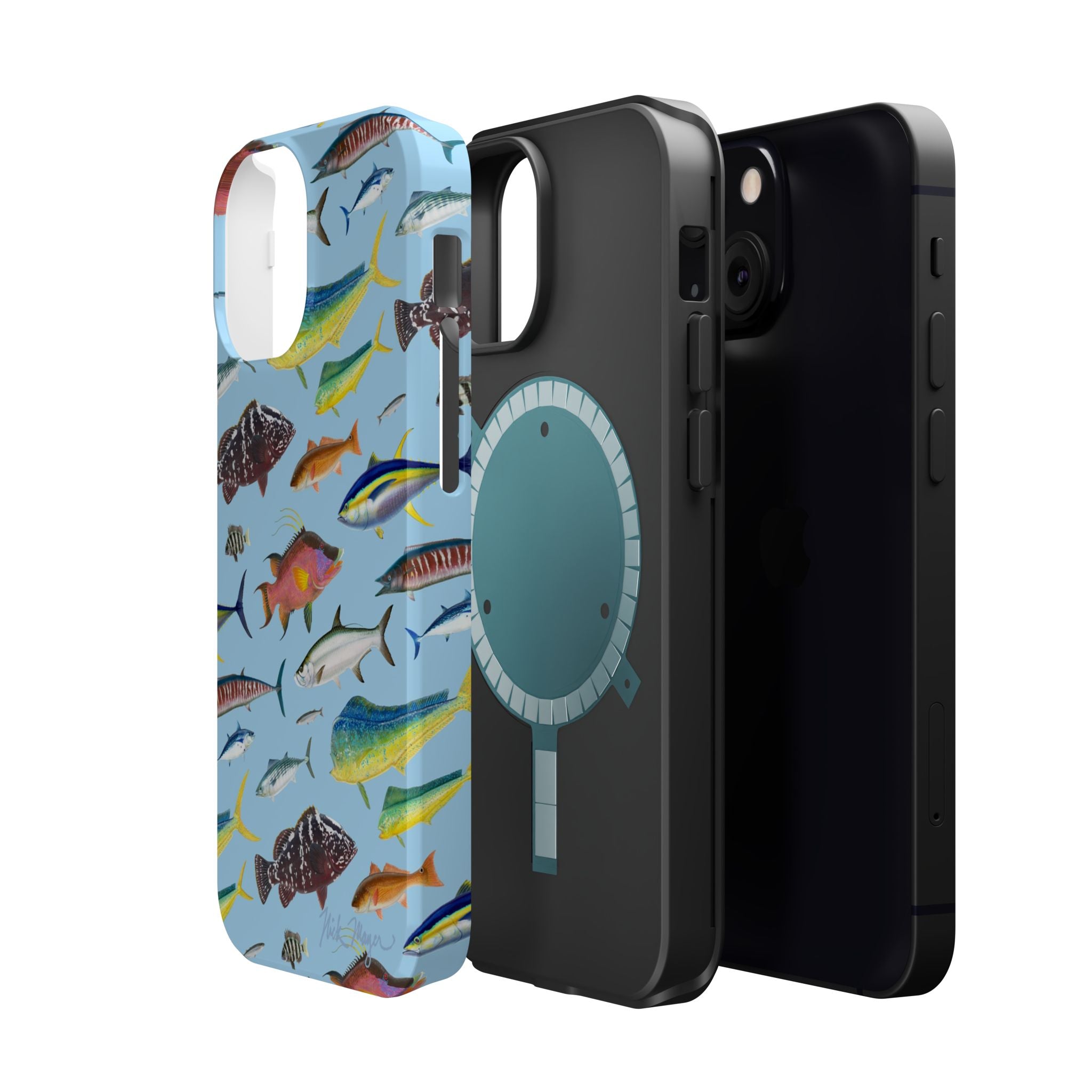 Southern Offshore Fish Blue MagSafe iPhone Case