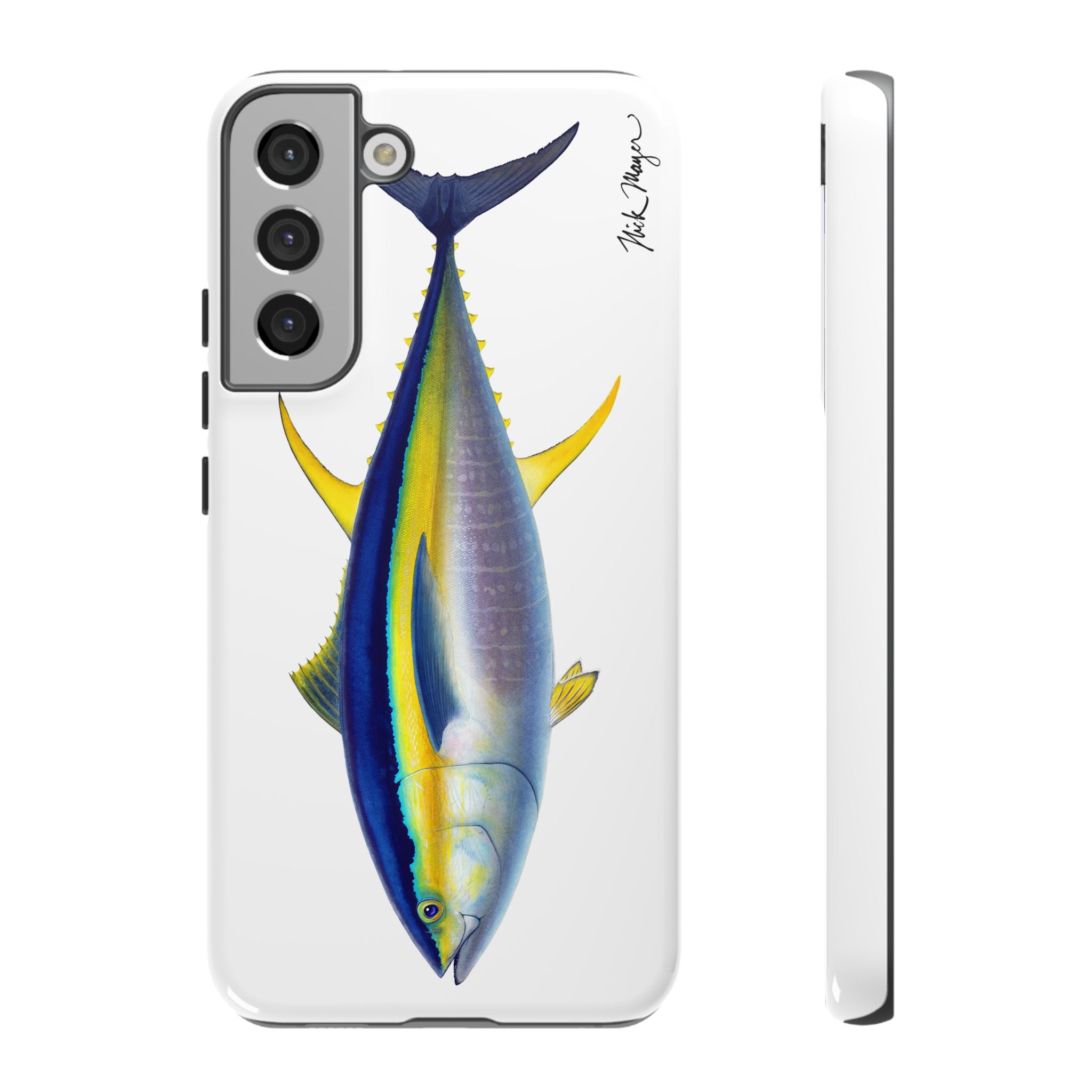 Yellowfin Tuna White Phone Case (Samsung) Printify