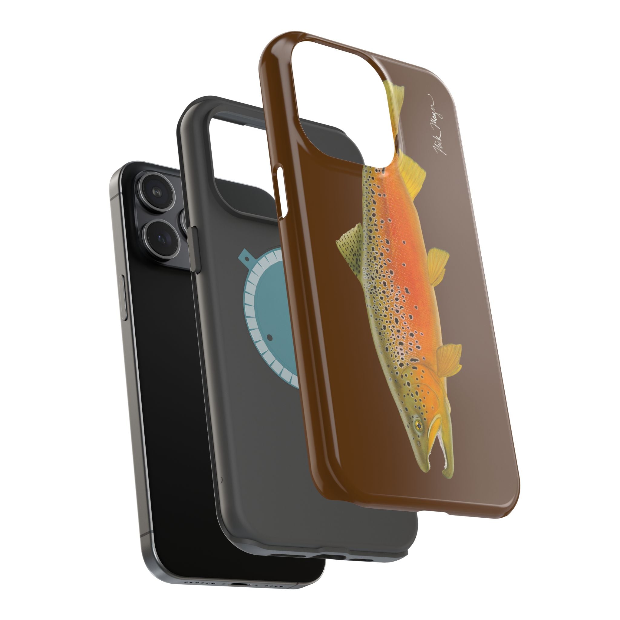 Brown Trout 2 Brown MagSafe iPhone Case, Limited Run