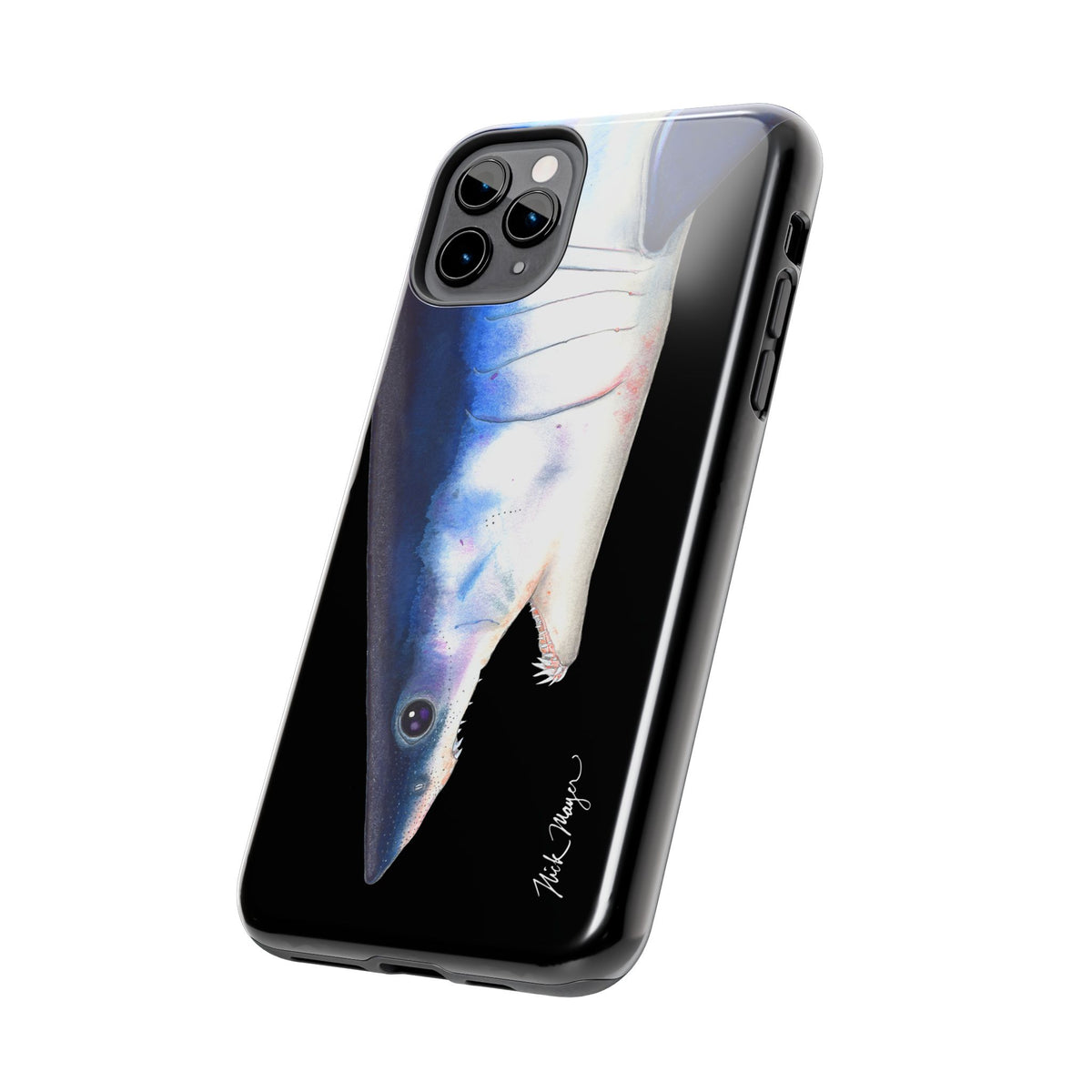 Mako Shark Face Black Case (iPhone) Printify