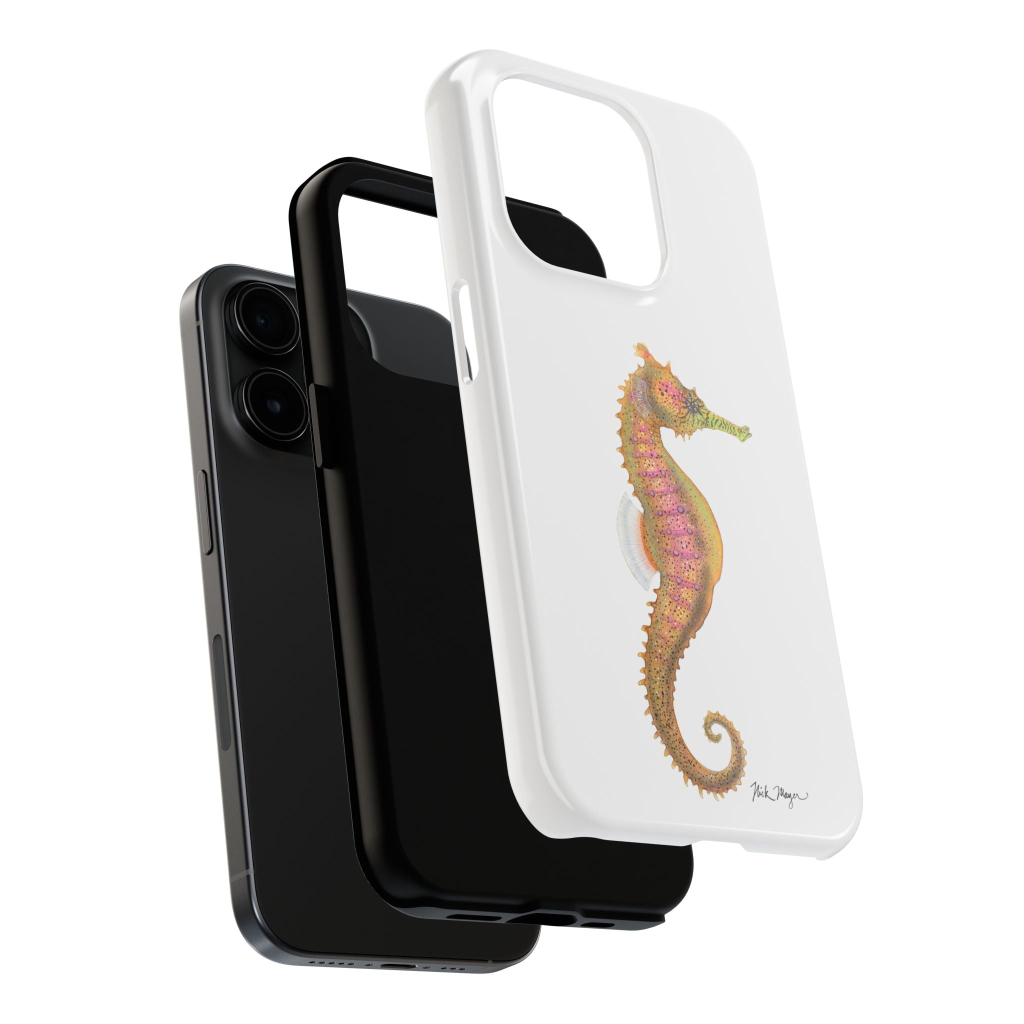 Pink Seahorse Phone Case (iPhone)