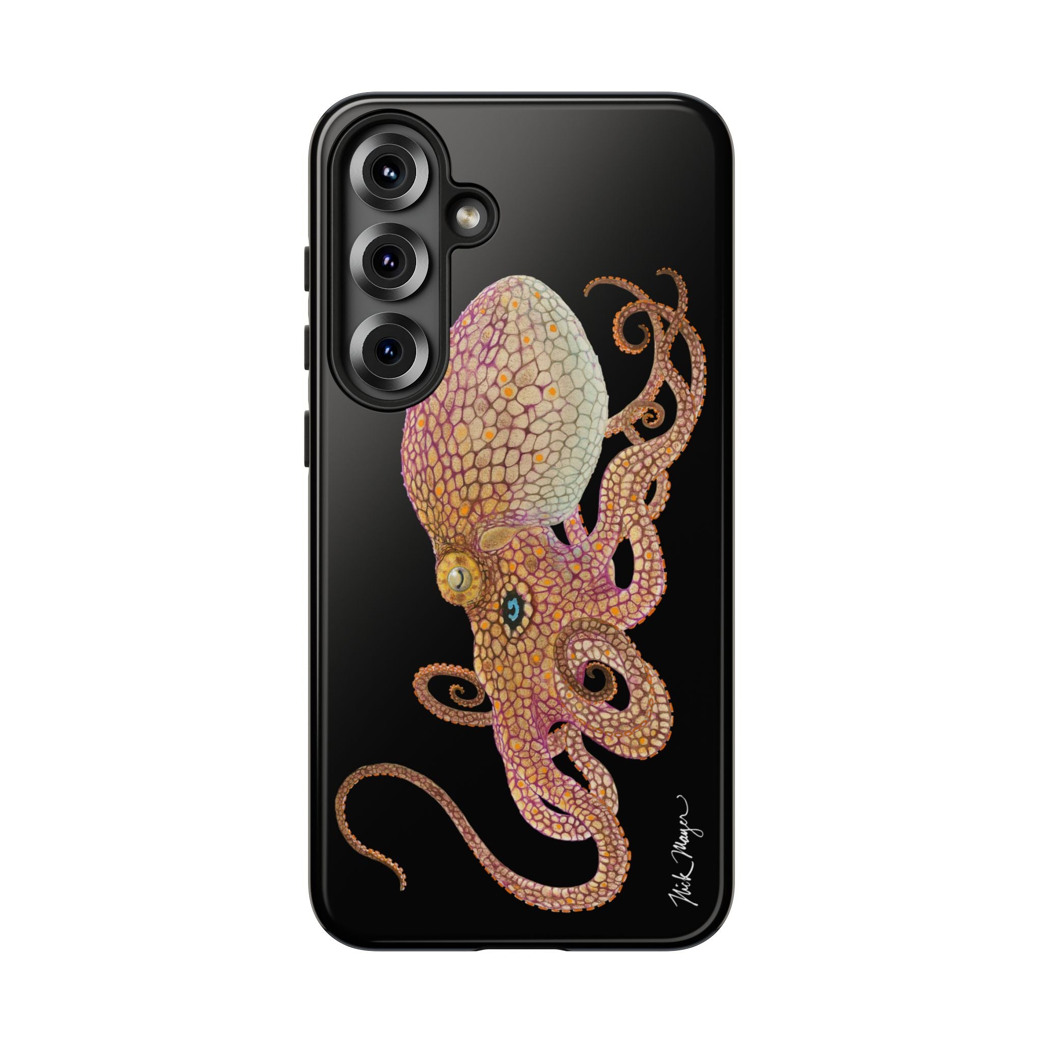 Two Spot Octopus Black Phone Case (Samsung)