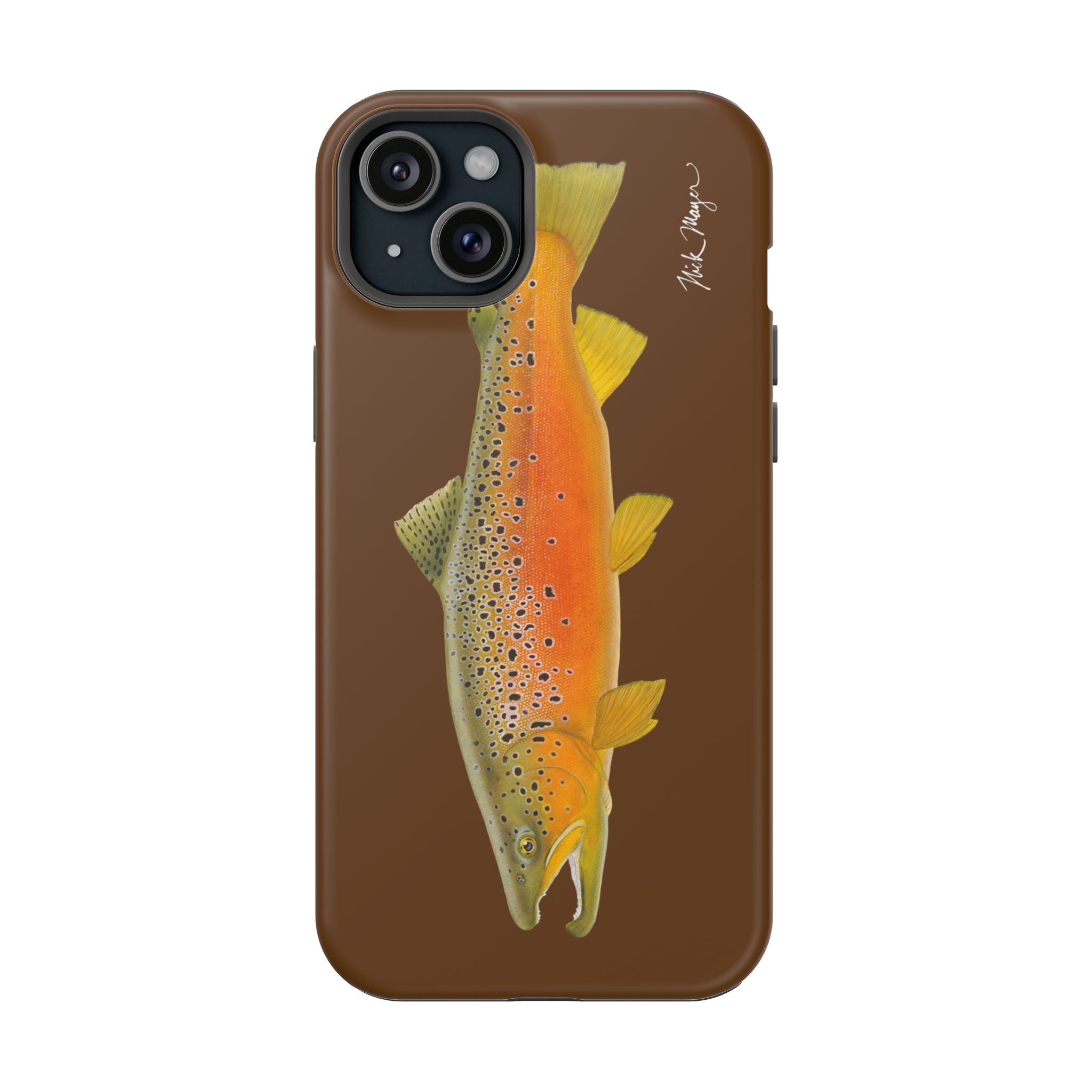 Brown Trout 2 Brown MagSafe iPhone Case, Limited Run