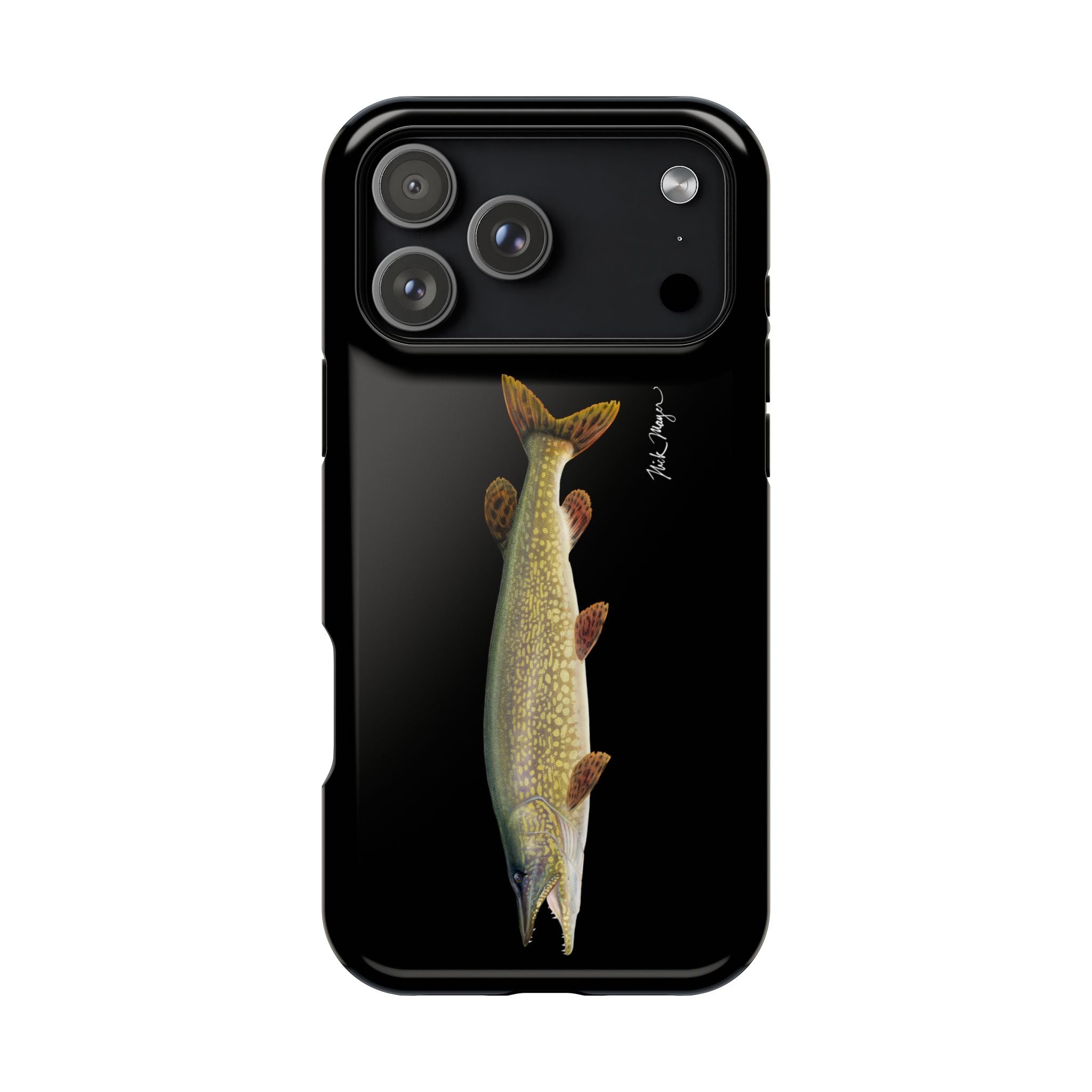Northern Pike MagSafe Black iPhone Case Printify