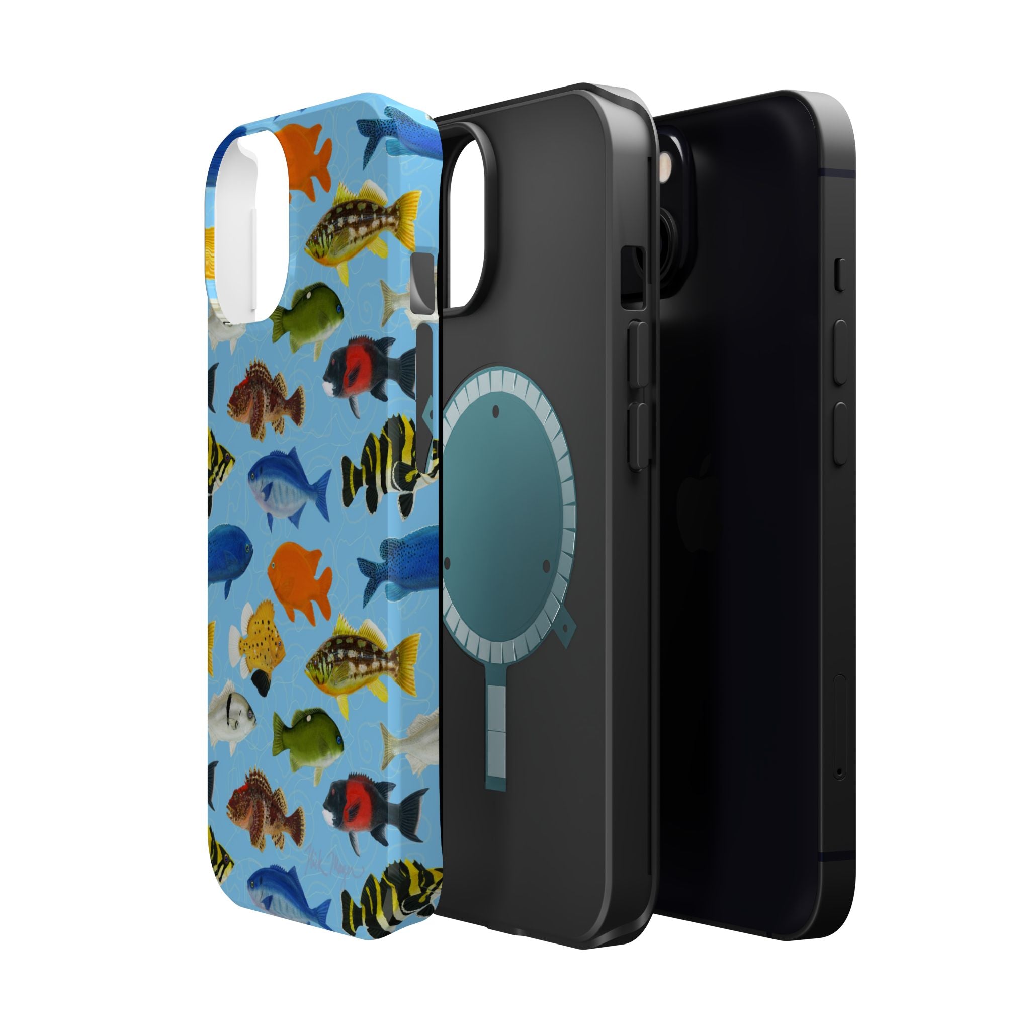 NEW California Fish Blue MagSafe iPhone Case