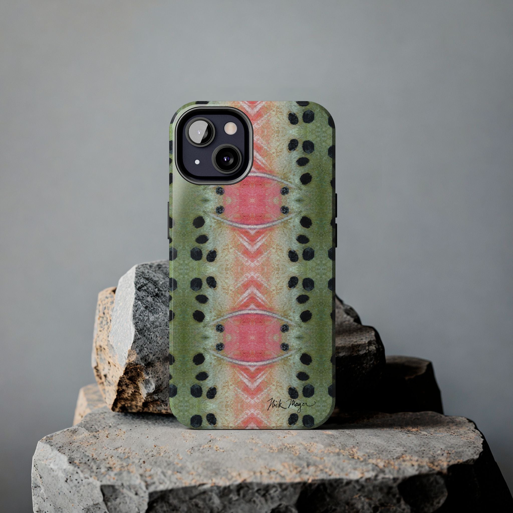 Rainbow Trout Pattern Phone Case (iPhone)