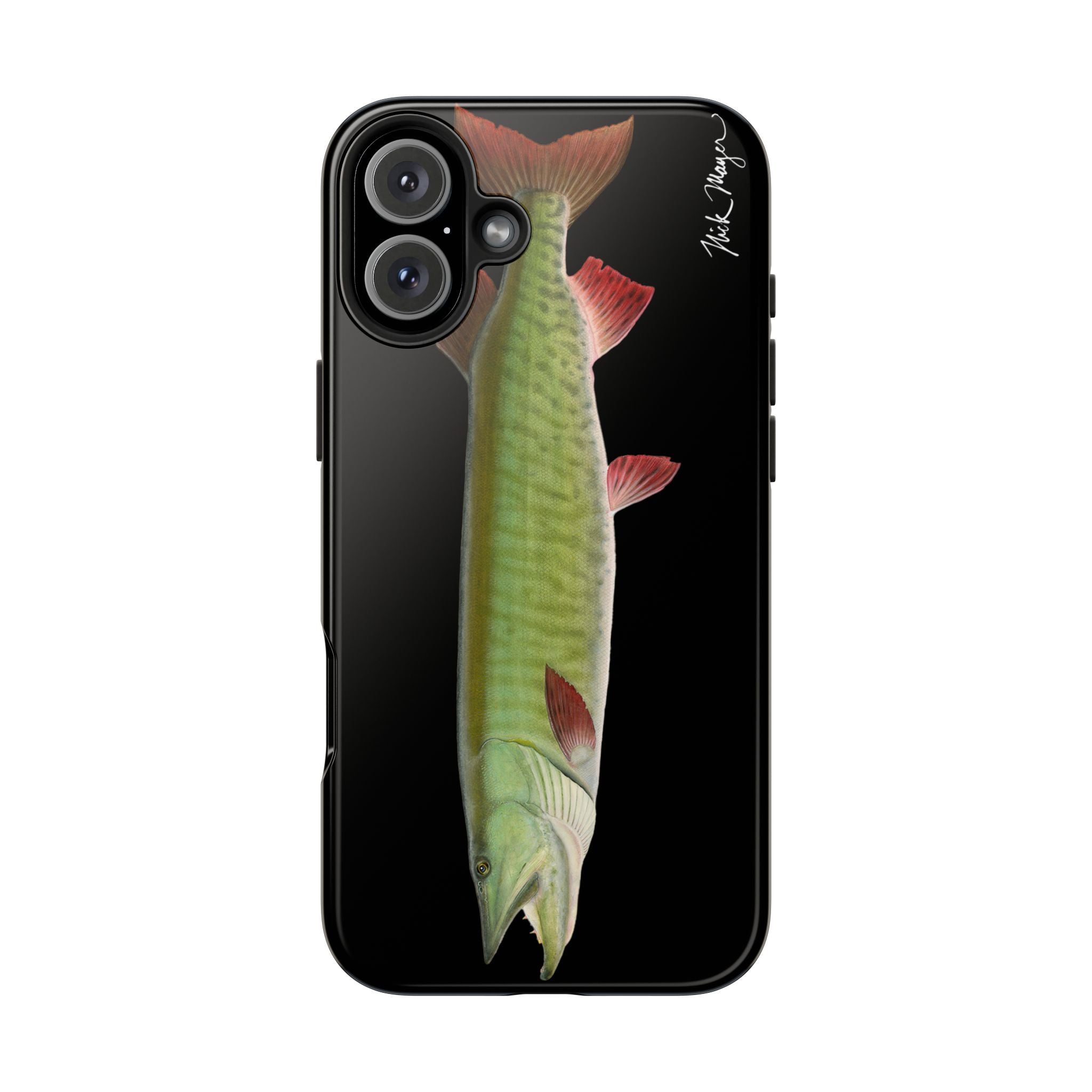Trophy Muskie Black Phone Case (iPhone)