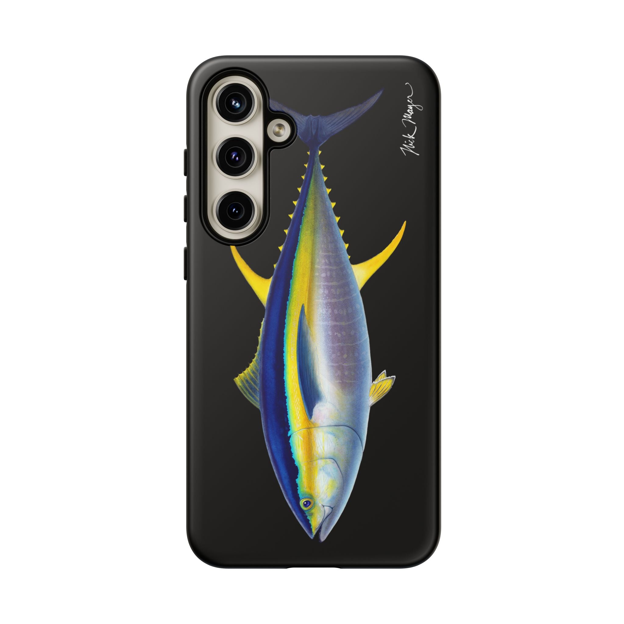 Yellowfin Tuna Black Phone Case (Samsung) Printify
