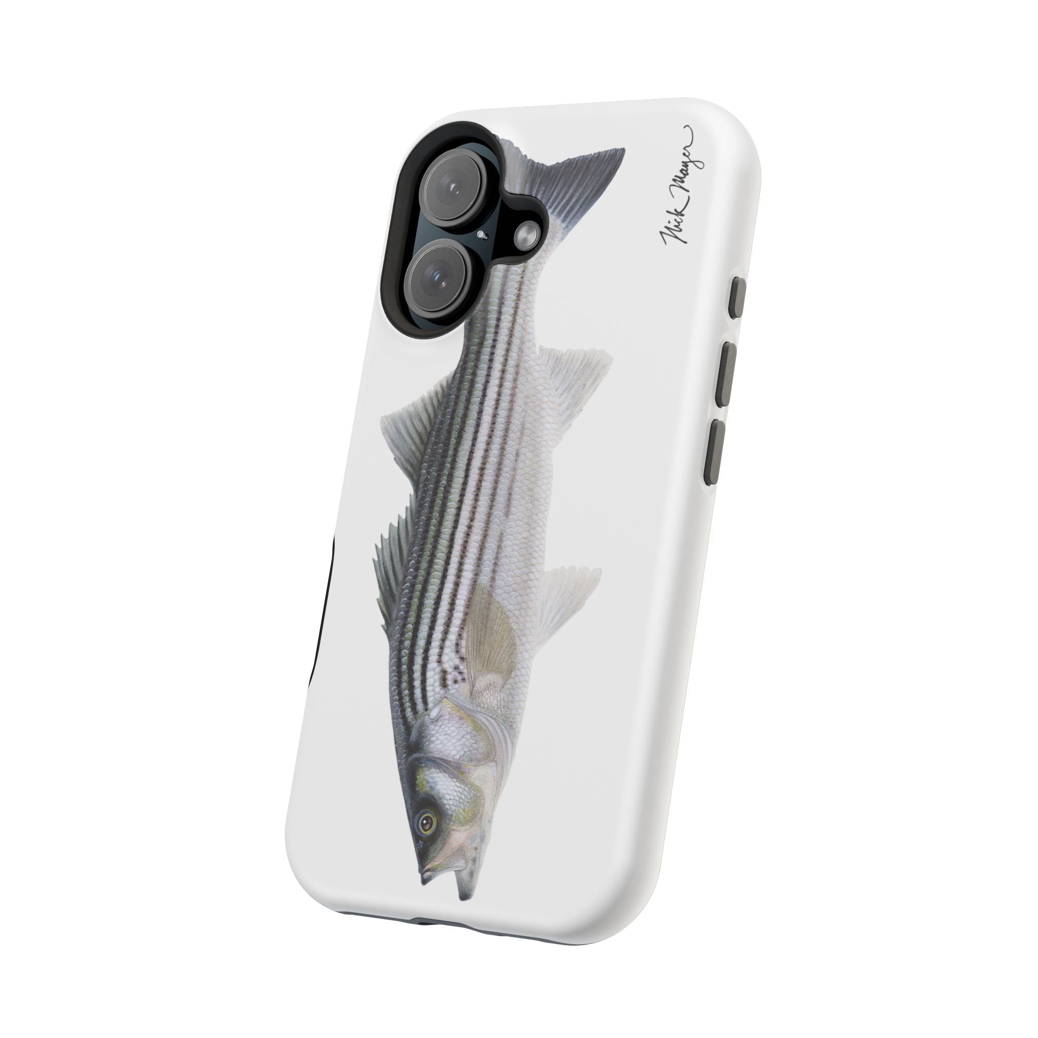 Schoolie Striper MagSafe White iPhone Case