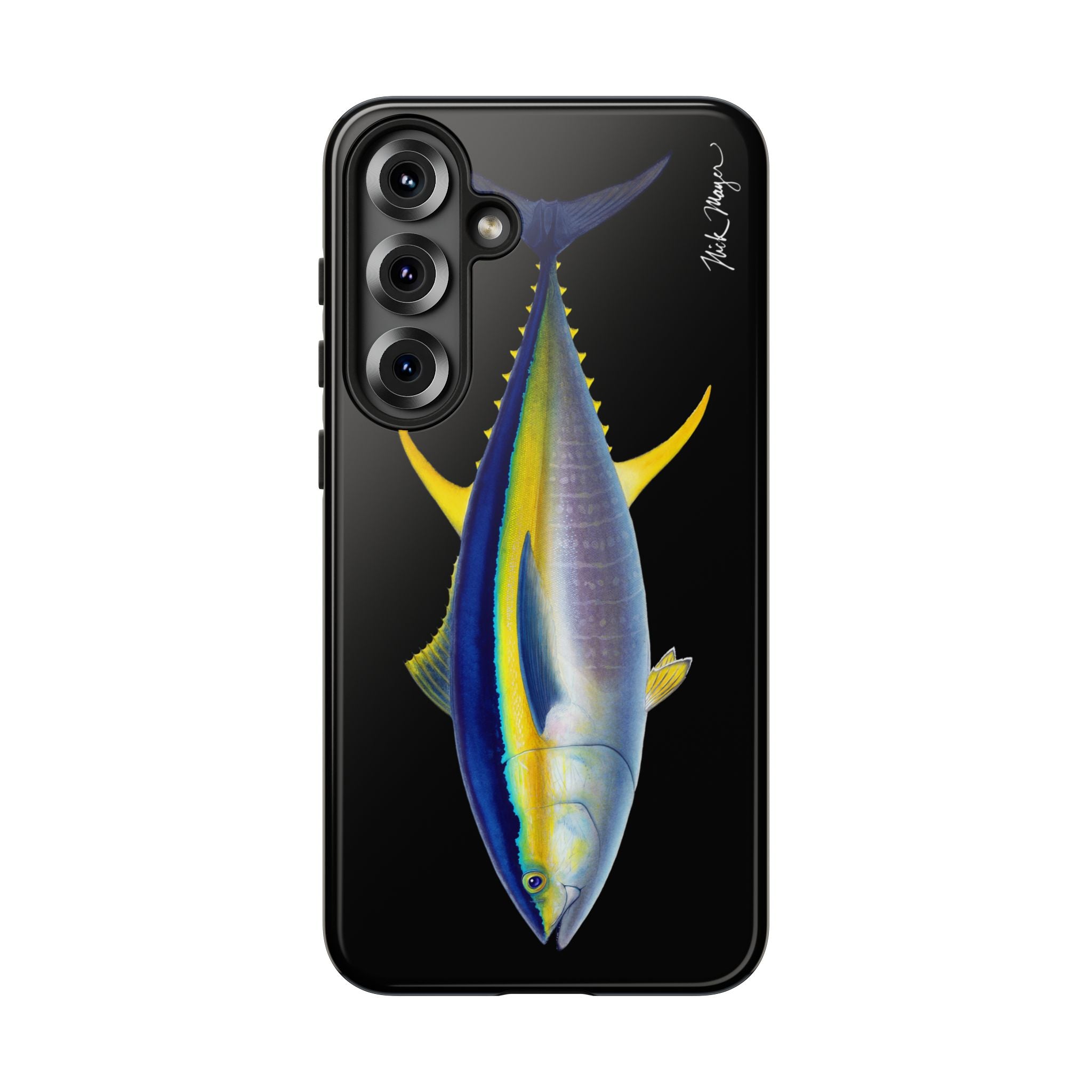 Yellowfin Tuna Black Phone Case (Samsung) Printify
