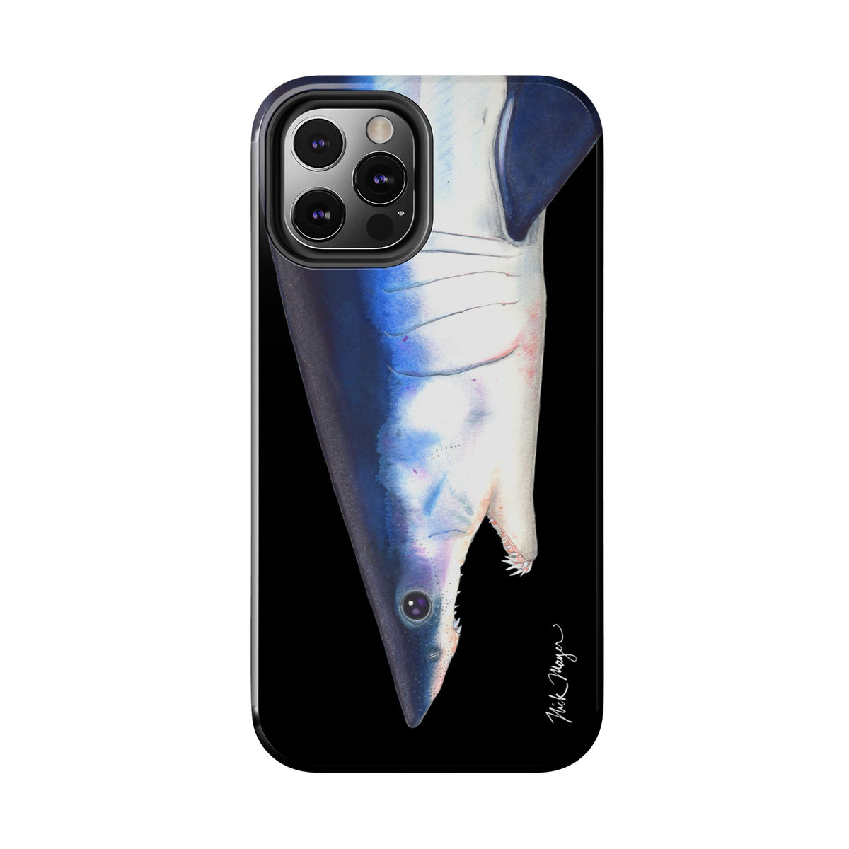 Mako Shark Face Black Case (iPhone) Printify