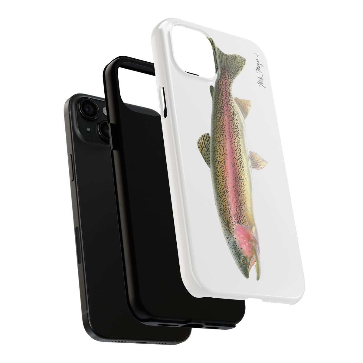 Rainbow Trout White Phone Case (iPhone) Printify