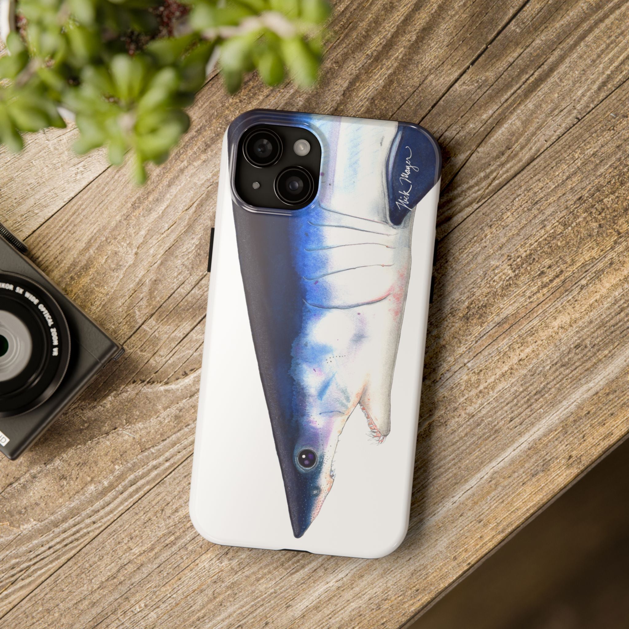 Mako Shark Face White Phone Case (iPhone)