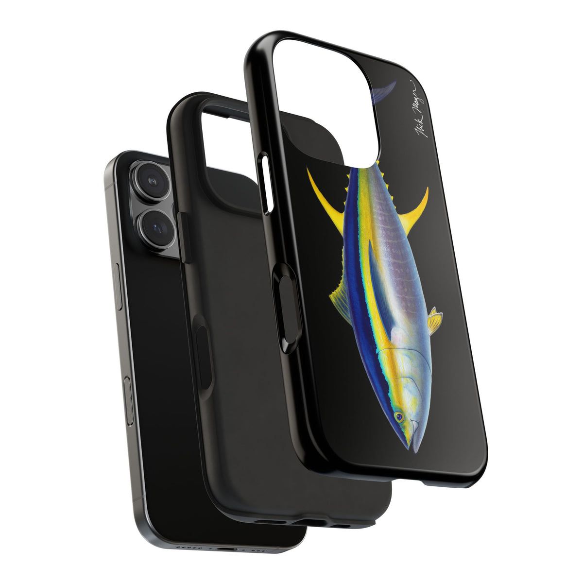 Yellowfin Tuna Black Phone Case (iPhone) Printify