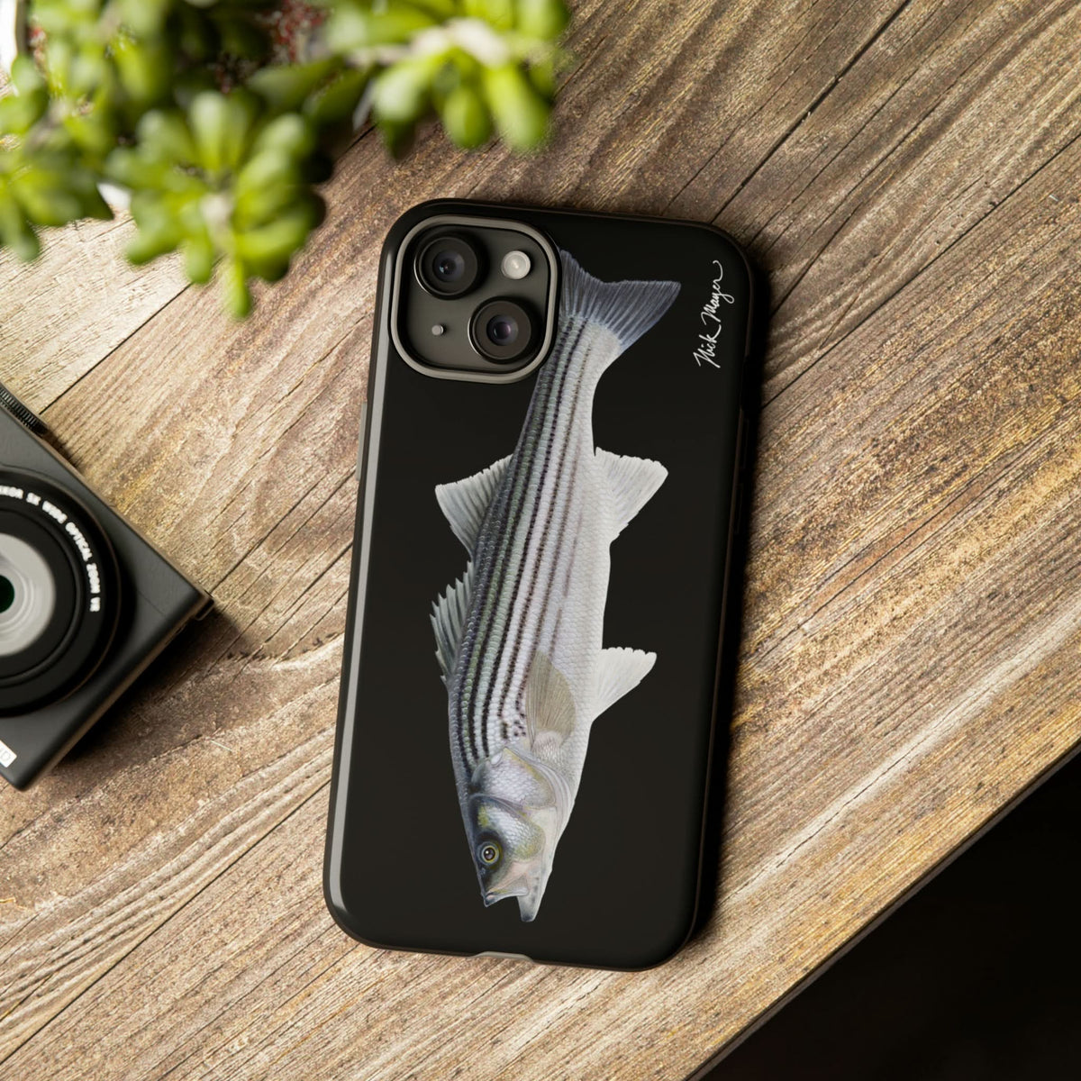 Schoolie Striper Black iPhone 15 Case