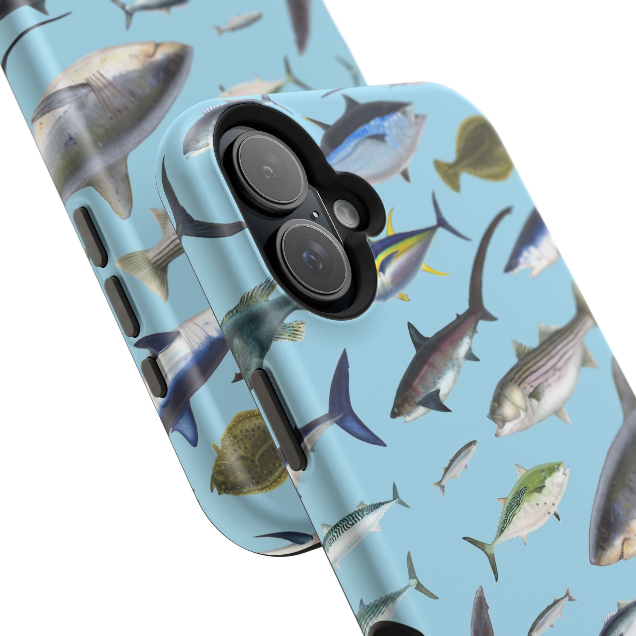 New England Fish Blue MagSafe iPhone Case