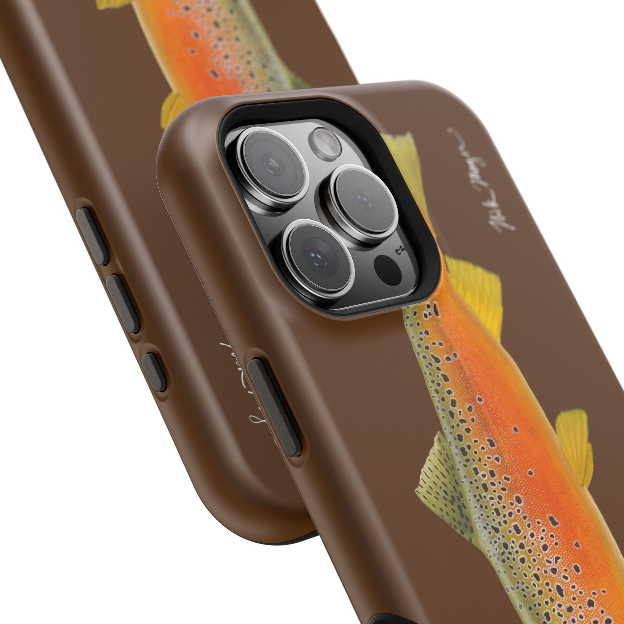 Brown Trout 2 Brown MagSafe iPhone Case, Limited Run