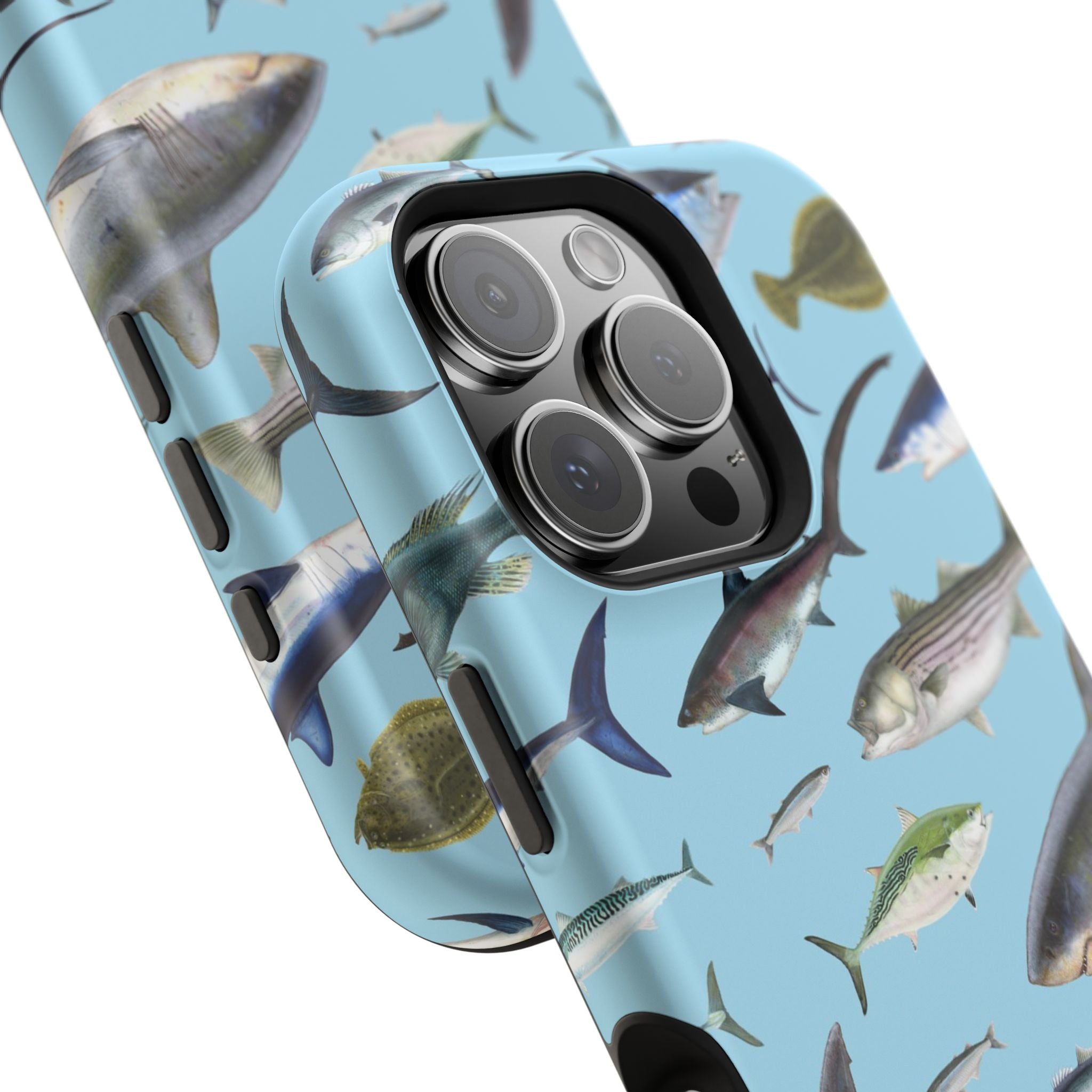 New England Fish Blue MagSafe iPhone Case