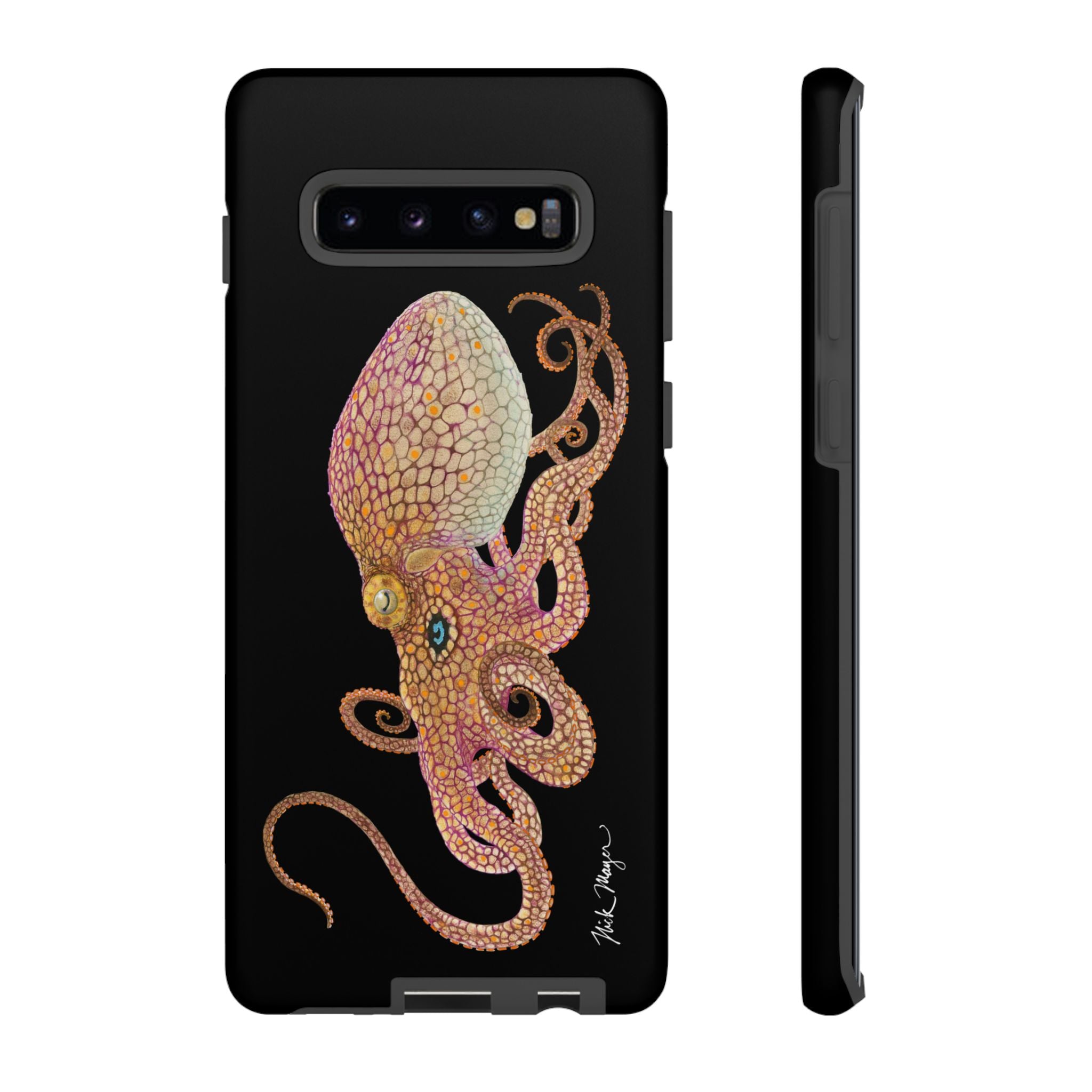 Two Spot Octopus Black Phone Case (Samsung)