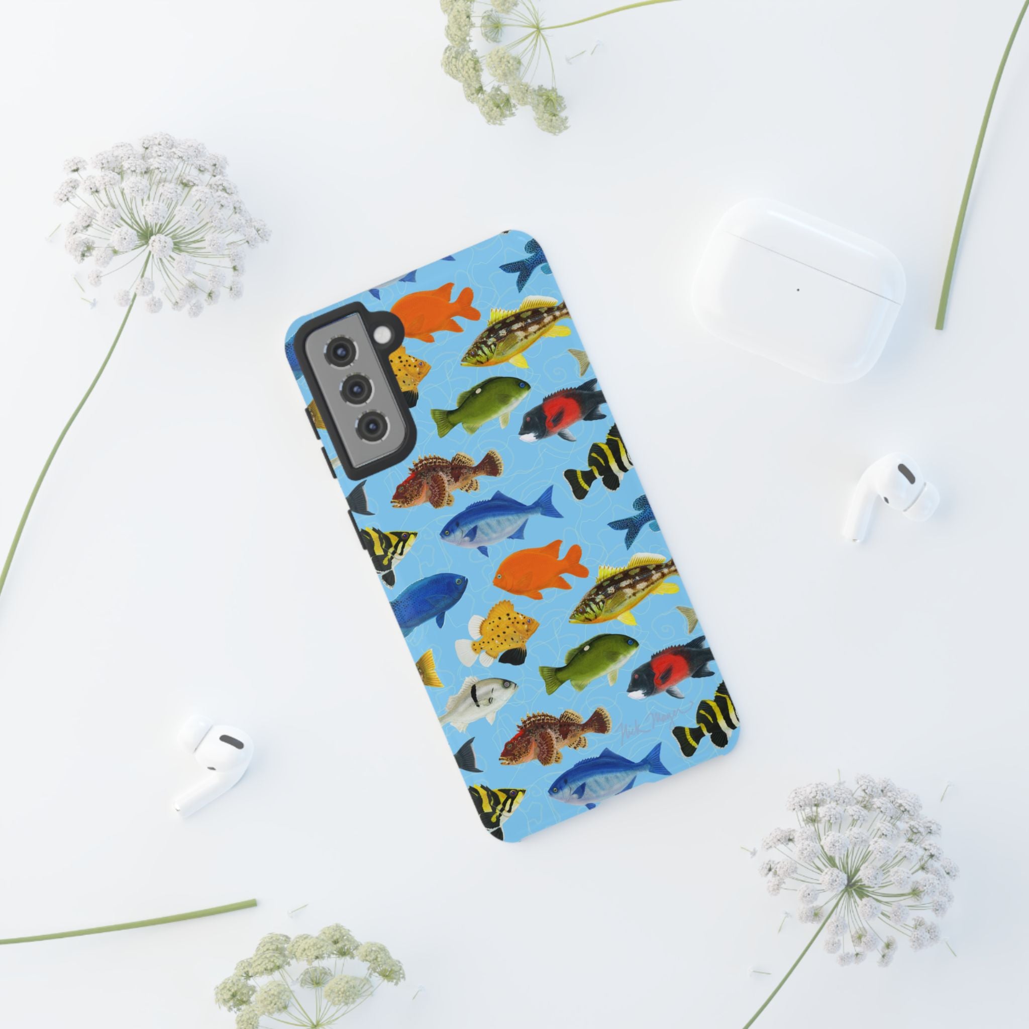 NEW California Fish Blue Phone Case (Samsung)