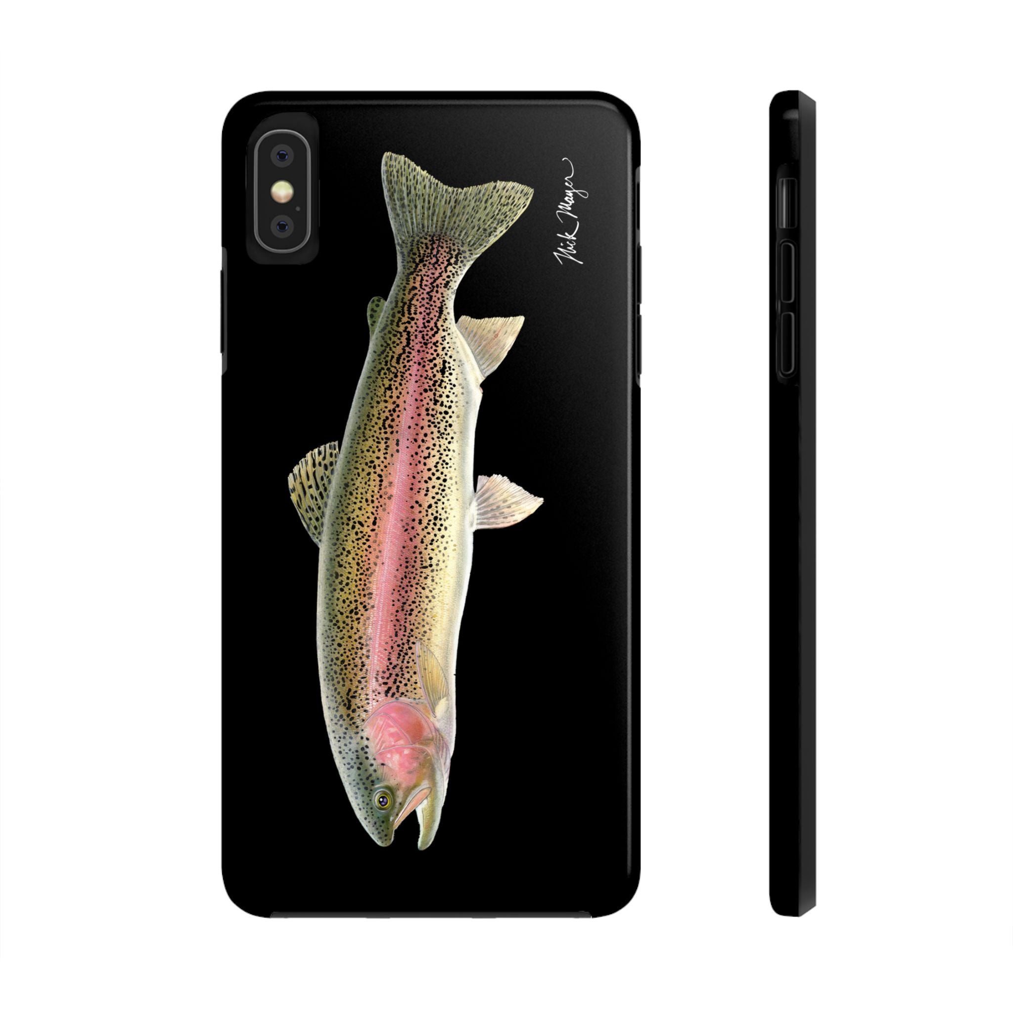 Rainbow Trout Black Phone Case (iPhone)