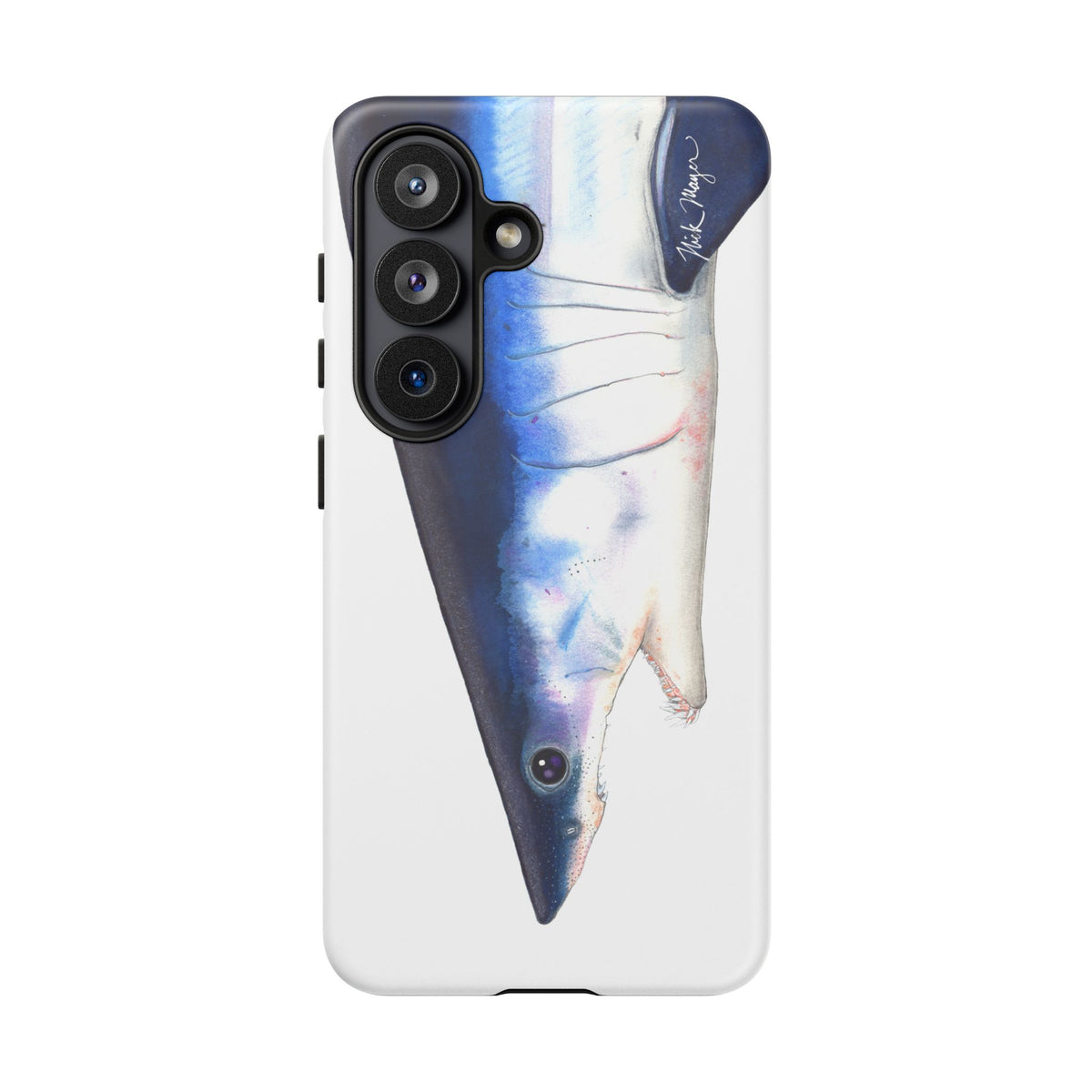 Mako Shark Face White Phone Case (Samsung) Printify