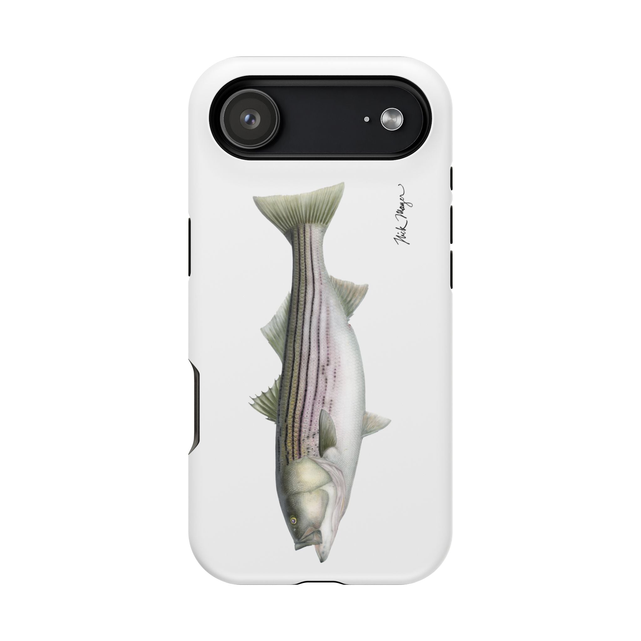 30 lb Striper MagSafe White iPhone Case