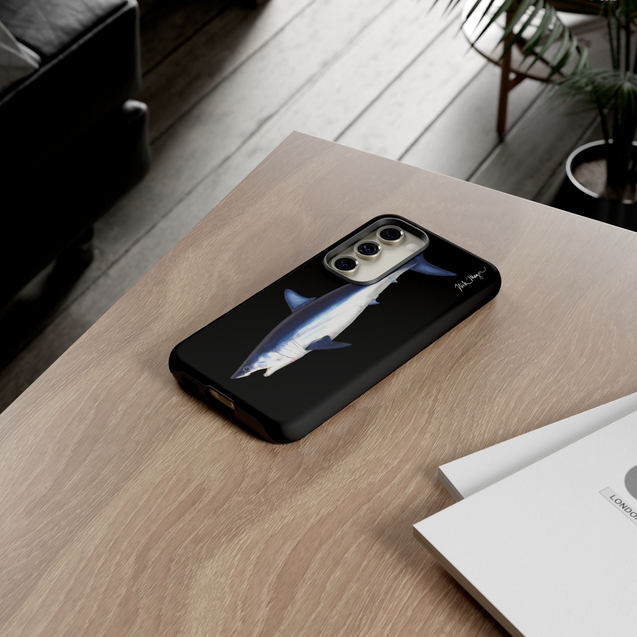 Mako Shark Black Phone Case (Samsung)