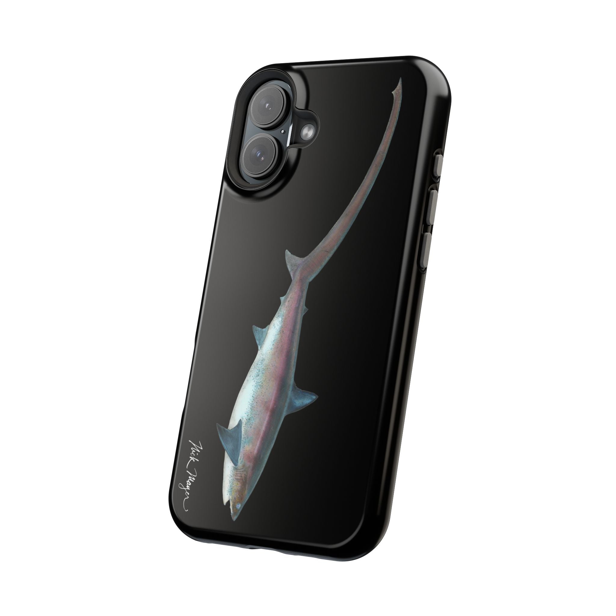 Thresher Shark MagSafe Black iPhone Case
