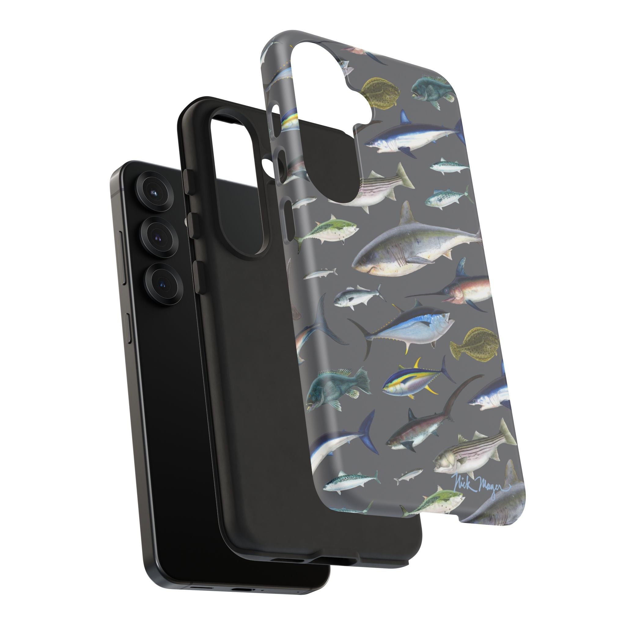 New England Offshore Fish Grey Phone Case, NEW!  (Samsung)