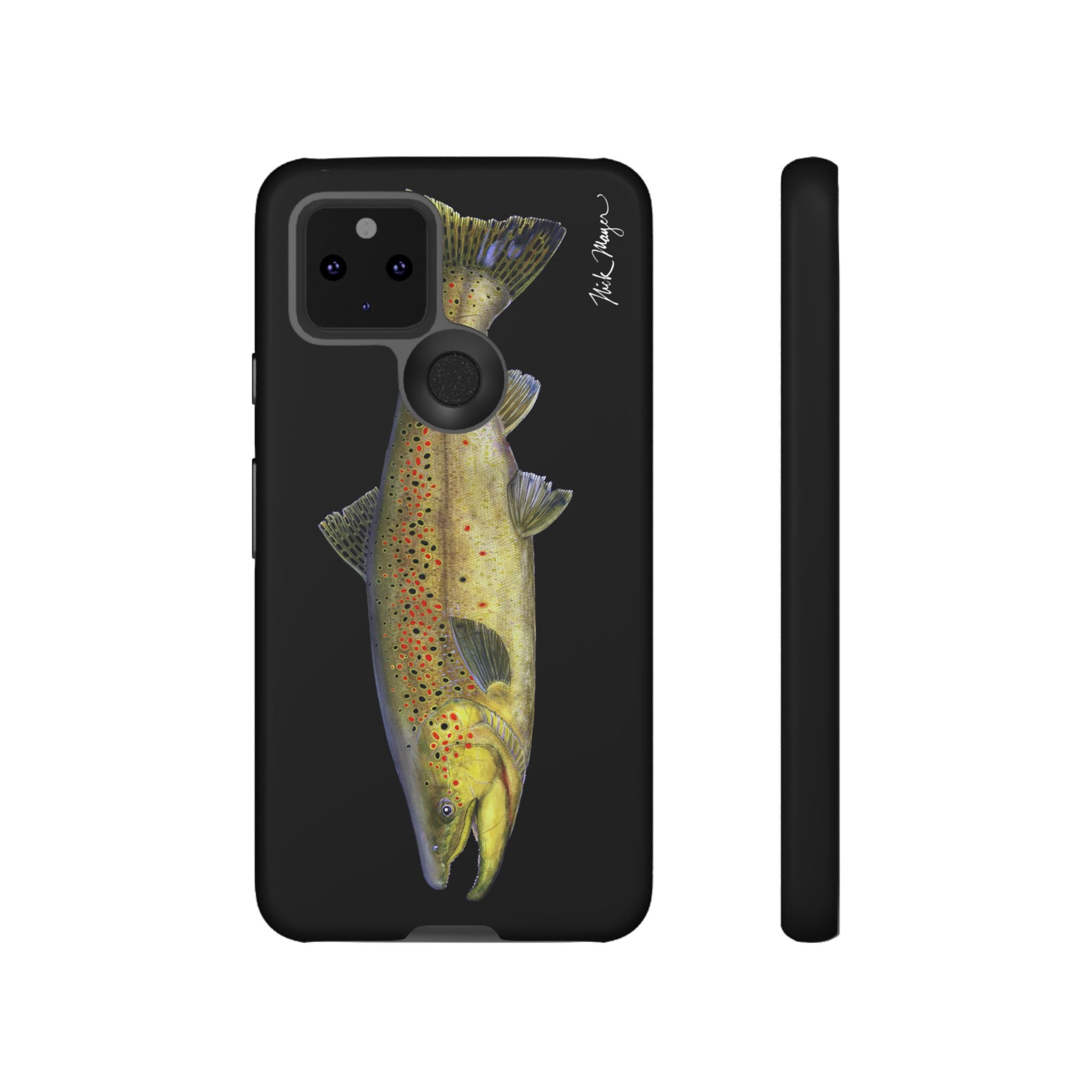 Brown Trout Black Phone Case (Samsung)