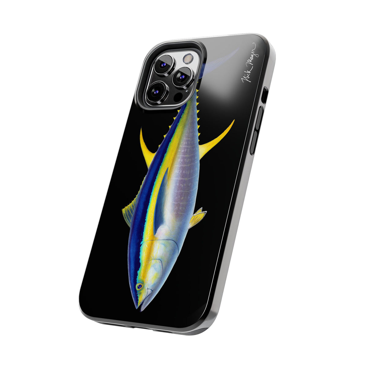 Yellowfin Tuna Black Phone Case (iPhone) Printify