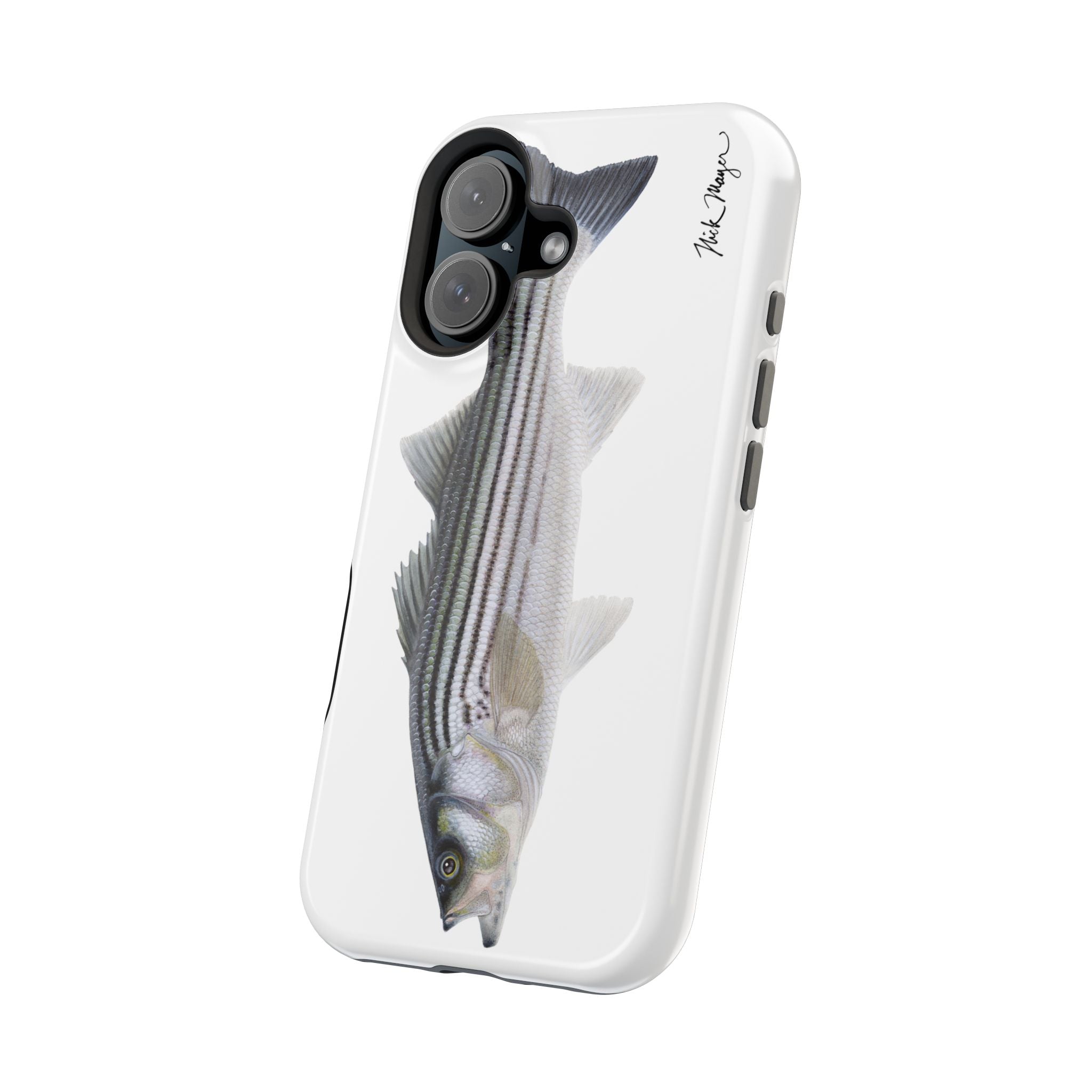 Schoolie Striper MagSafe White iPhone Case