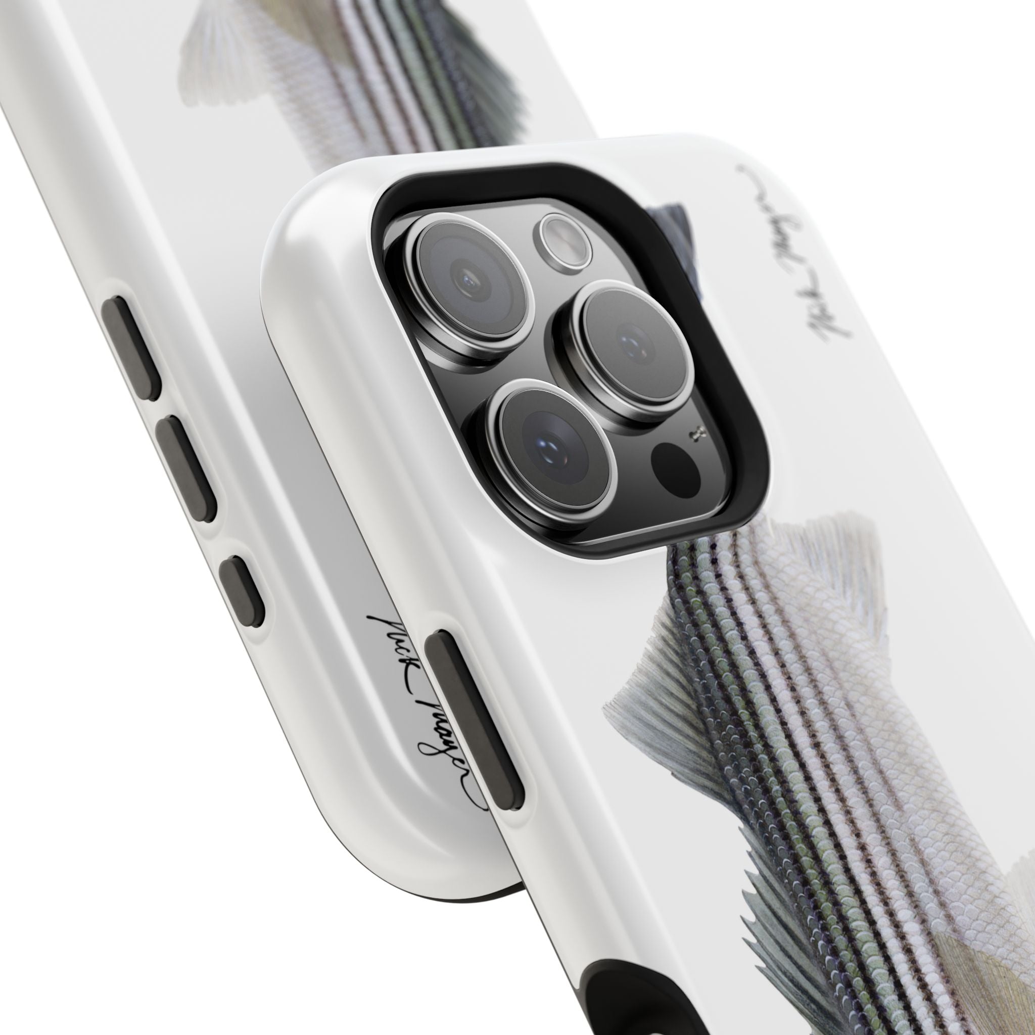 Schoolie Striper MagSafe White iPhone Case